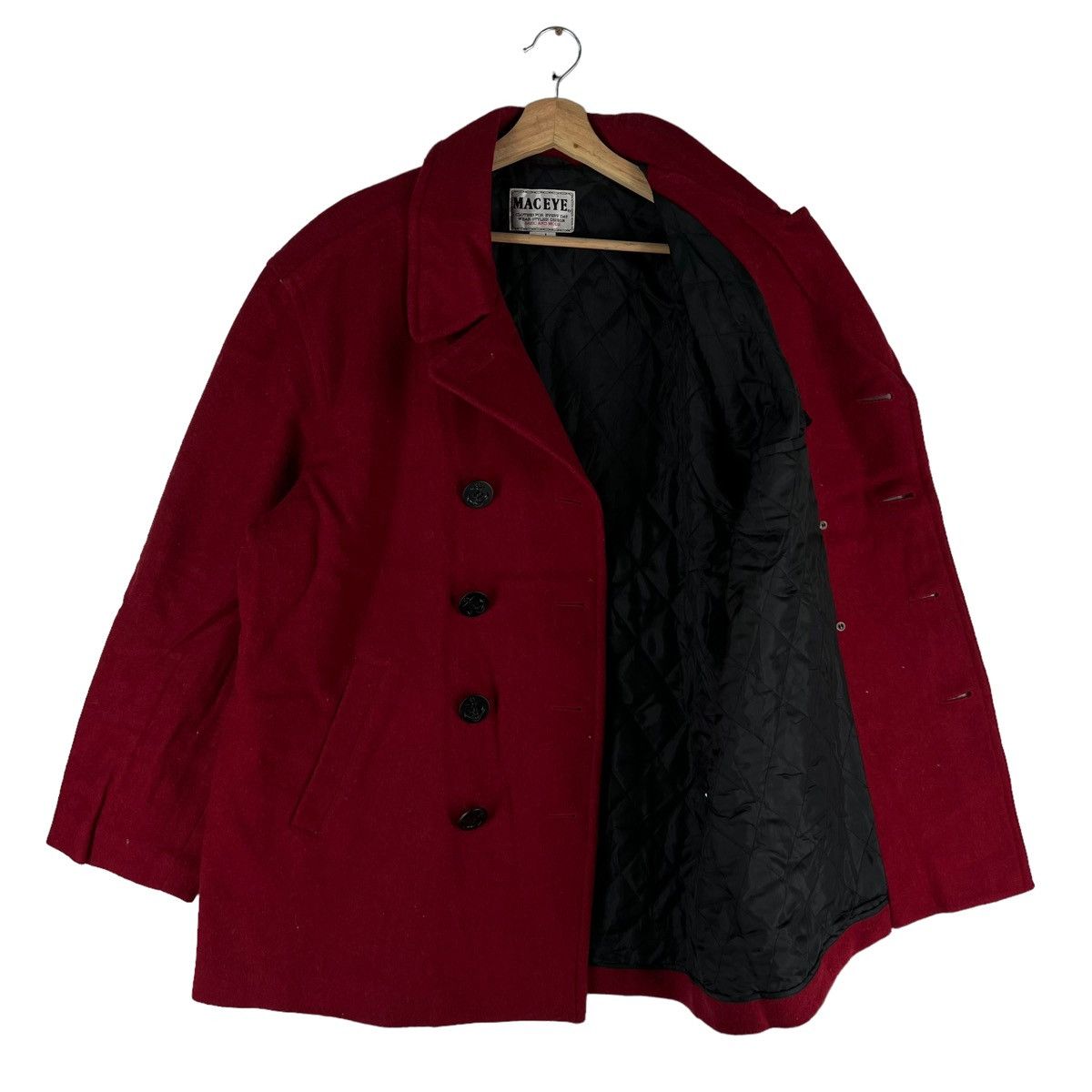Japanese Brand VINTAGE WOOL JACKET MAC EYE ISSEY MIYAKE INSPIRED Size US L / EU 52-54 / 3 - 9 Thumbnail