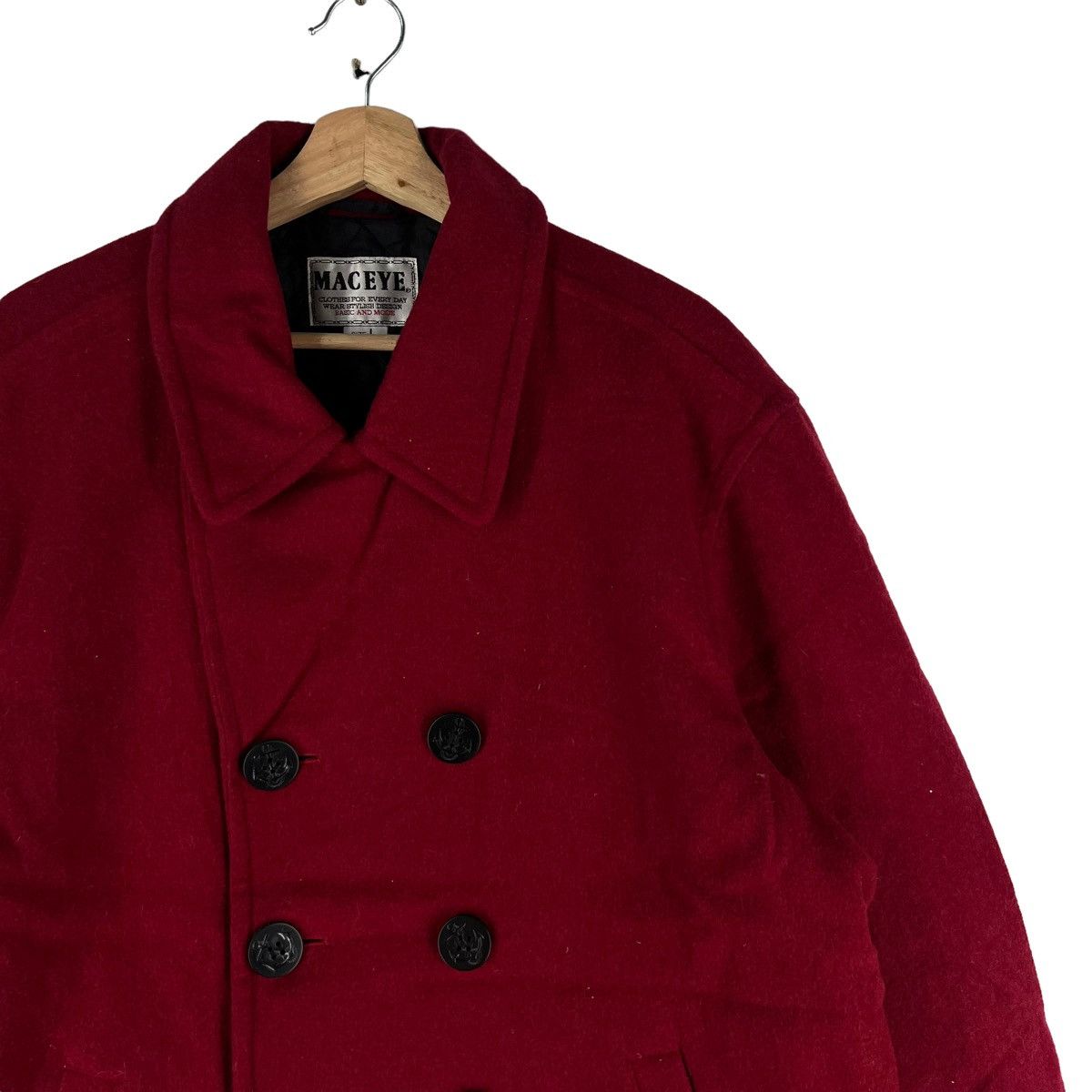 Japanese Brand VINTAGE WOOL JACKET MAC EYE ISSEY MIYAKE INSPIRED Size US L / EU 52-54 / 3 - 2 Thumbnail