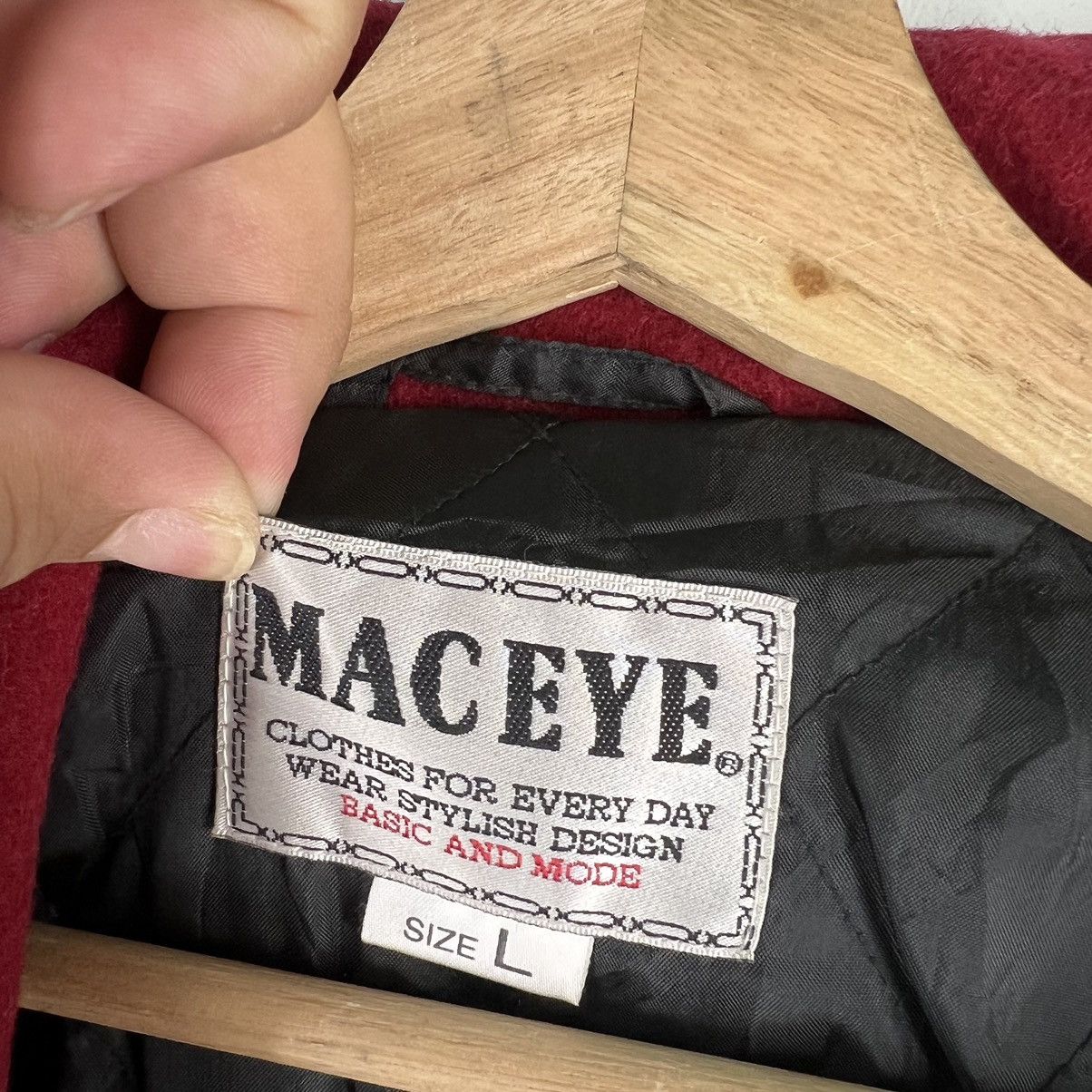 Japanese Brand VINTAGE WOOL JACKET MAC EYE ISSEY MIYAKE INSPIRED Size US L / EU 52-54 / 3 - 11 Thumbnail