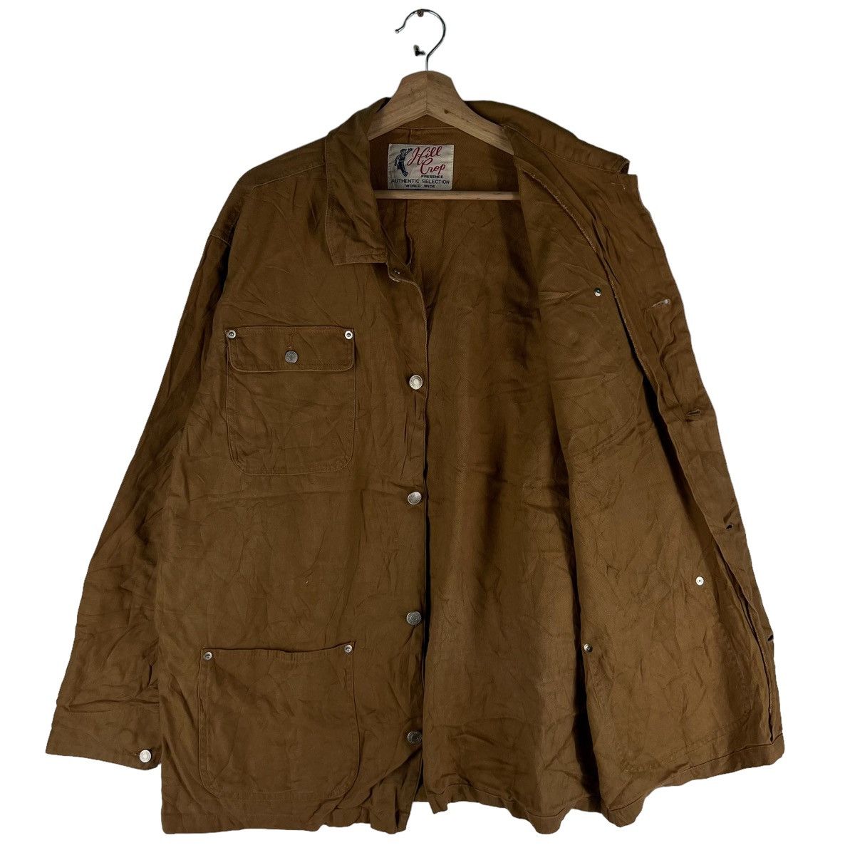 Japanese Brand VINTAGE HIKORY CHORE JACKET HILL CROP ISSEY MIYAKE STYLE Size US L / EU 52-54 / 3 - 7 Thumbnail