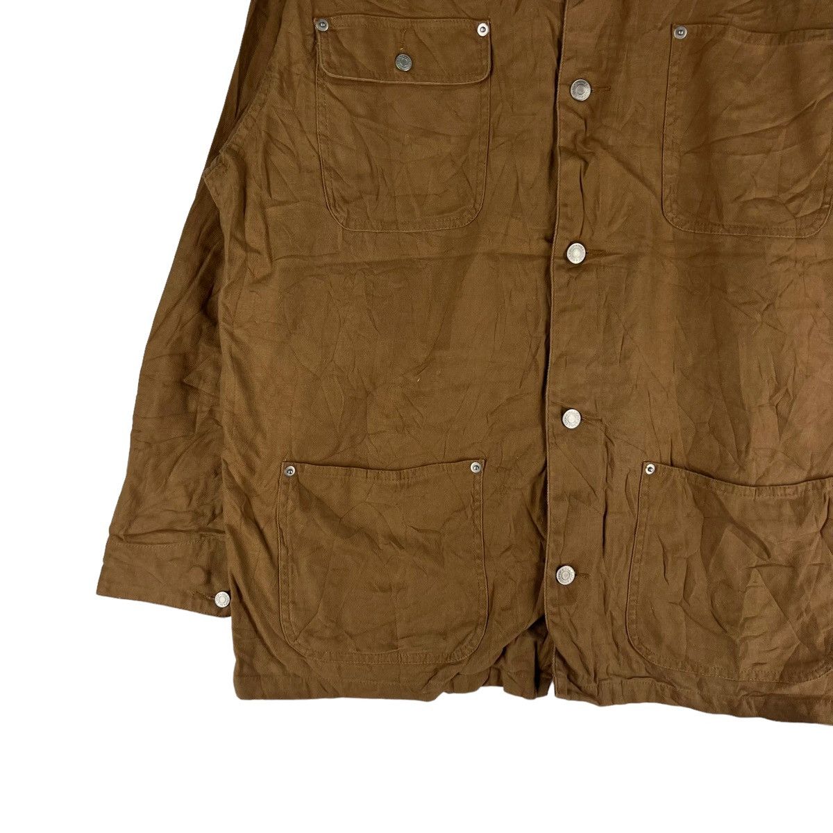 Japanese Brand VINTAGE HIKORY CHORE JACKET HILL CROP ISSEY MIYAKE STYLE Size US L / EU 52-54 / 3 - 3 Thumbnail