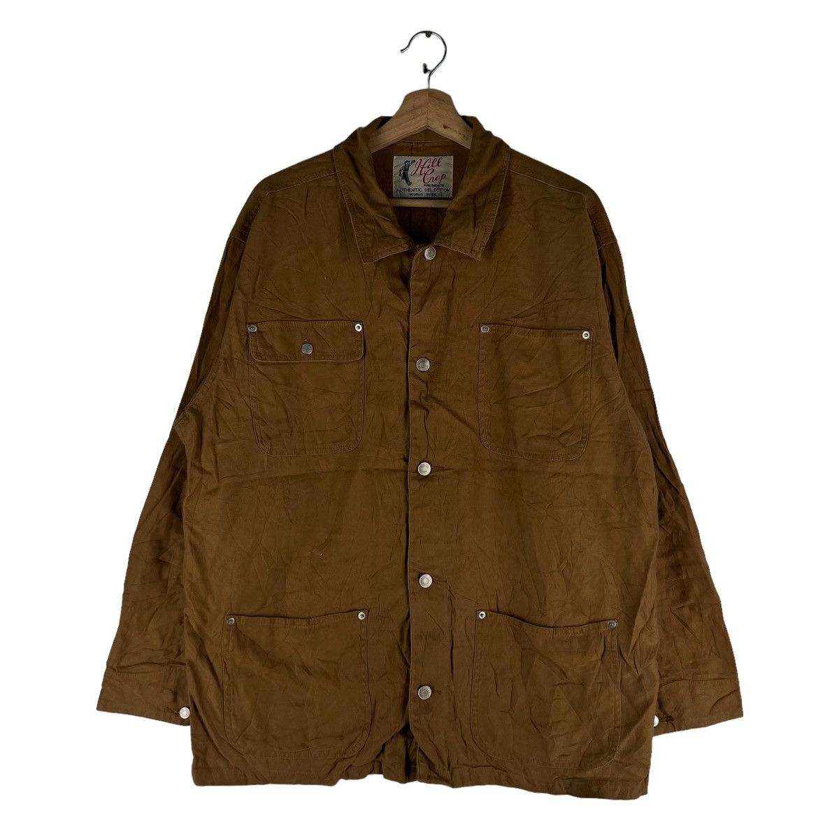 Japanese Brand VINTAGE HIKORY CHORE JACKET HILL CROP ISSEY MIYAKE STYLE Size US L / EU 52-54 / 3 - 1 Thumbnail