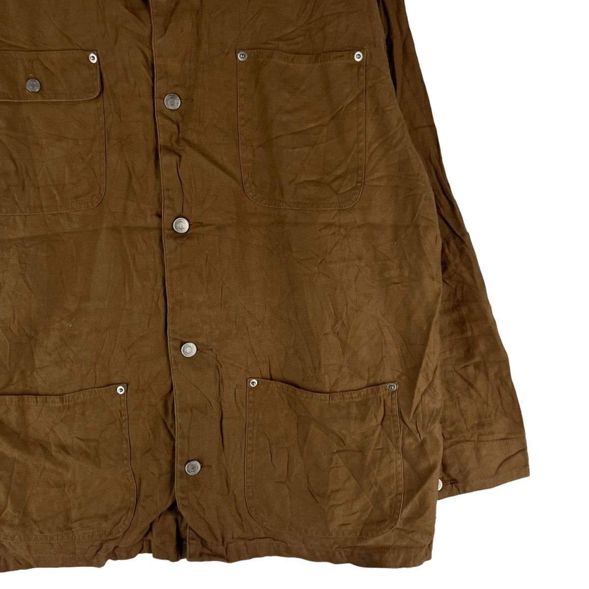 Japanese Brand VINTAGE HIKORY CHORE JACKET HILL CROP ISSEY MIYAKE STYLE Size US L / EU 52-54 / 3 - 4 Thumbnail