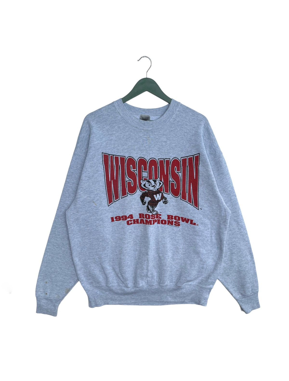 Fruit Of The Loom × NFL 1994 Wisconsin University Rose Bowl Champion Sweatshirt Size US XL / EU 56 / 4 - 1 Thumbnail