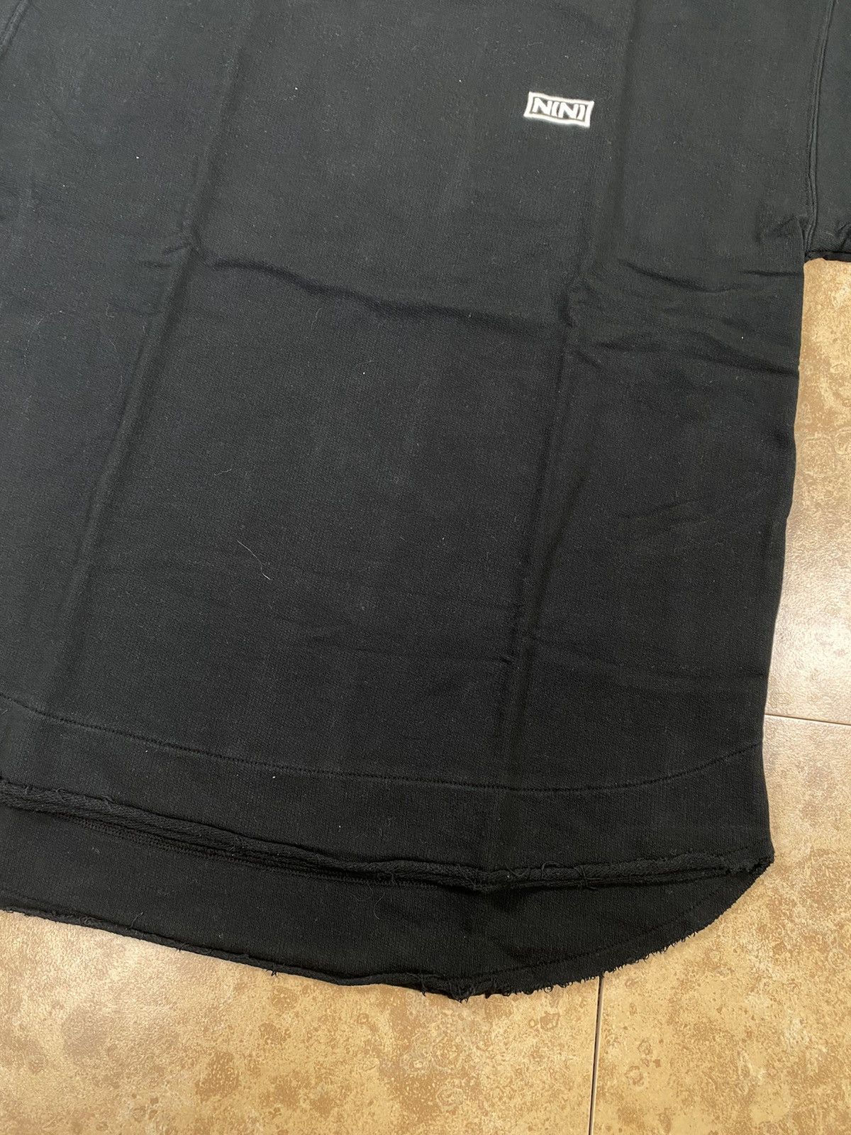 Number Nine distressed raw hem shirt