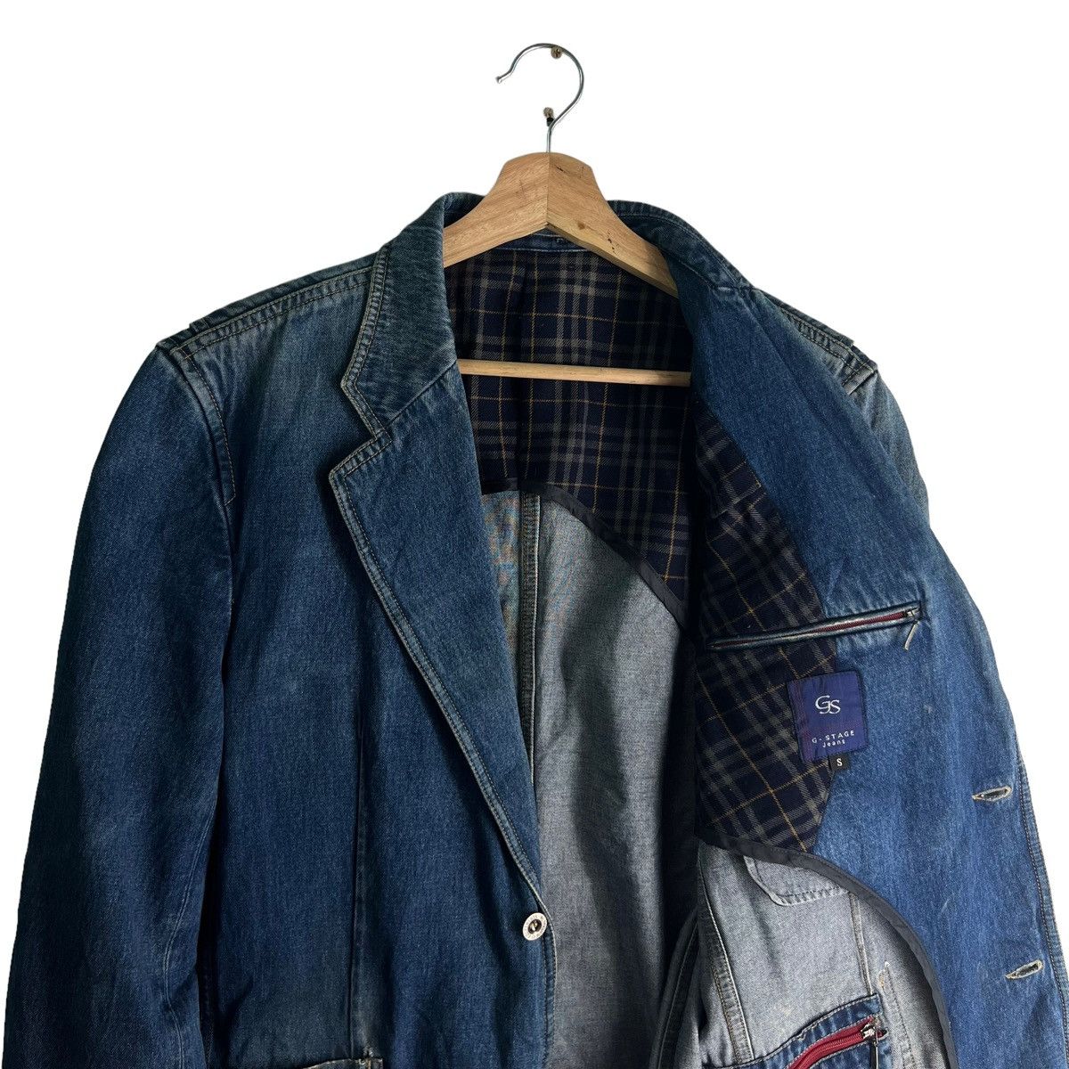 Japanese Brand VINTAGE CHORE DENIM JACKET G STAGE ISSEY MIYAKE INSPIRED Size US S / EU 44-46 / 1 - 9 Thumbnail