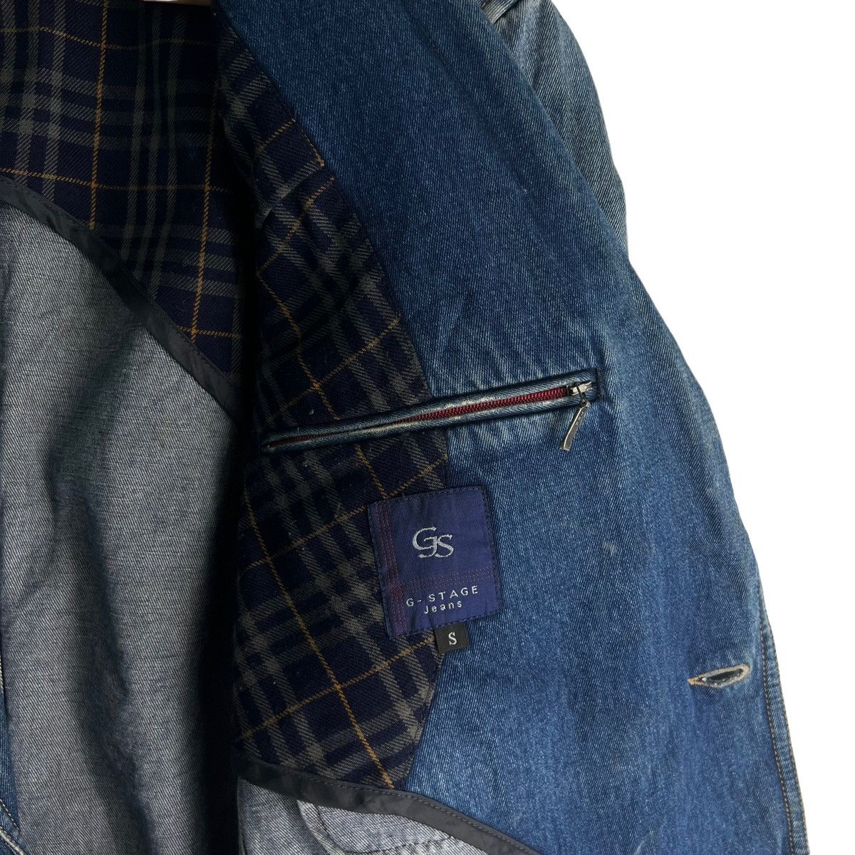 Japanese Brand VINTAGE CHORE DENIM JACKET G STAGE ISSEY MIYAKE INSPIRED Size US S / EU 44-46 / 1 - 8 Thumbnail