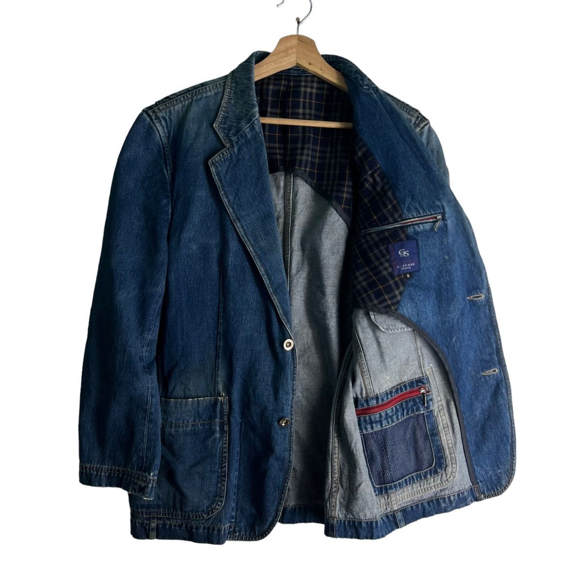 Japanese Brand VINTAGE CHORE DENIM JACKET G STAGE ISSEY MIYAKE INSPIRED Size US S / EU 44-46 / 1 - 10 Thumbnail