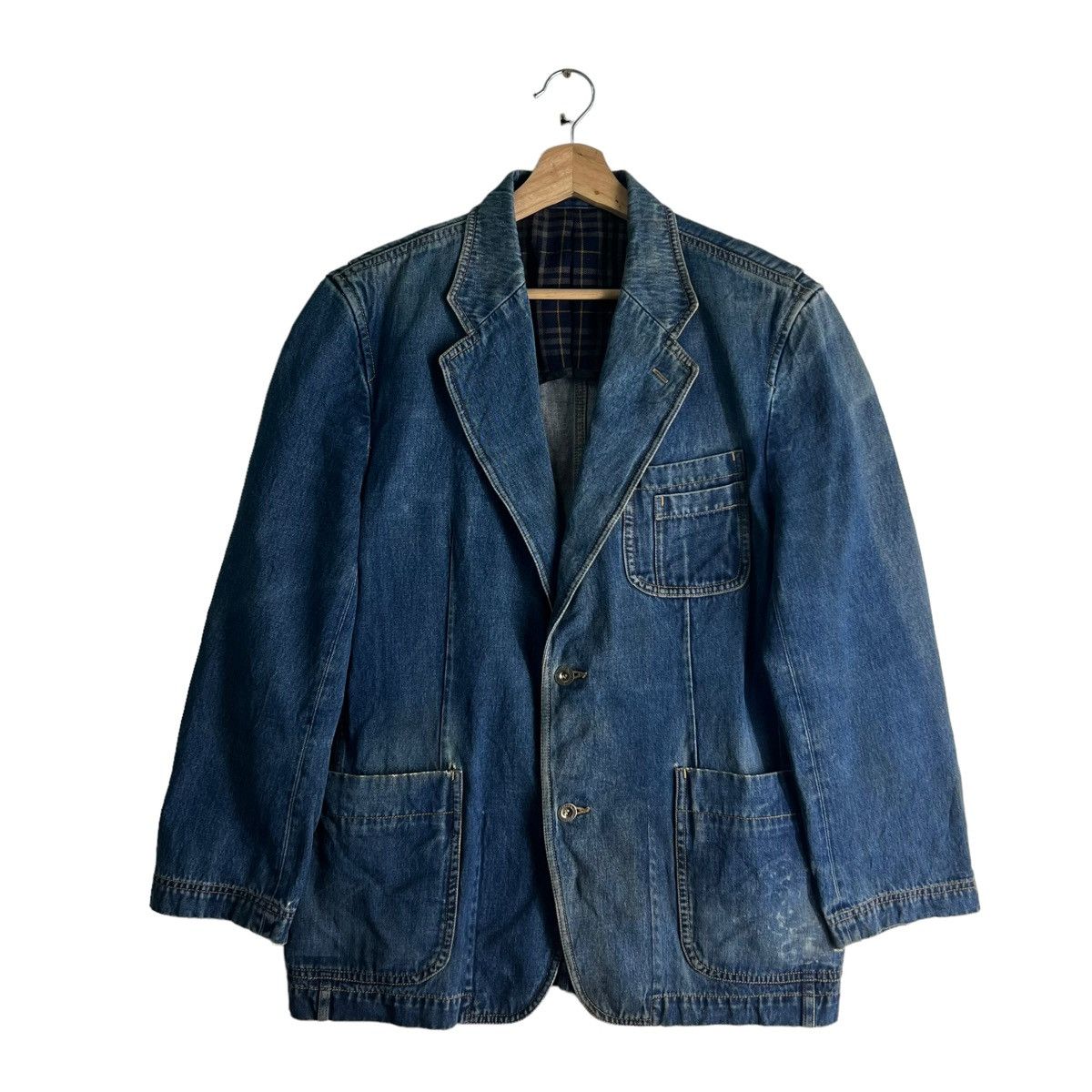 Japanese Brand VINTAGE CHORE DENIM JACKET G STAGE ISSEY MIYAKE INSPIRED Size US S / EU 44-46 / 1 - 1 Thumbnail