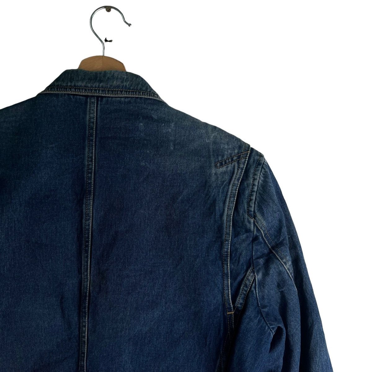 Japanese Brand VINTAGE CHORE DENIM JACKET G STAGE ISSEY MIYAKE INSPIRED Size US S / EU 44-46 / 1 - 5 Thumbnail
