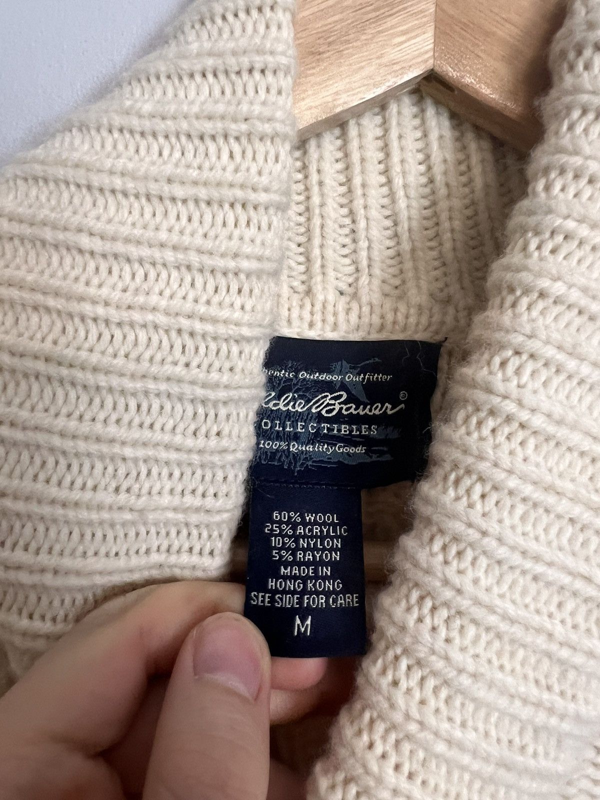 Eddie Bauer Rare Vintage Eddie Bauer Classic Cable Knit Sweater Jumper Size US M / EU 48-50 / 2 - 5 Thumbnail