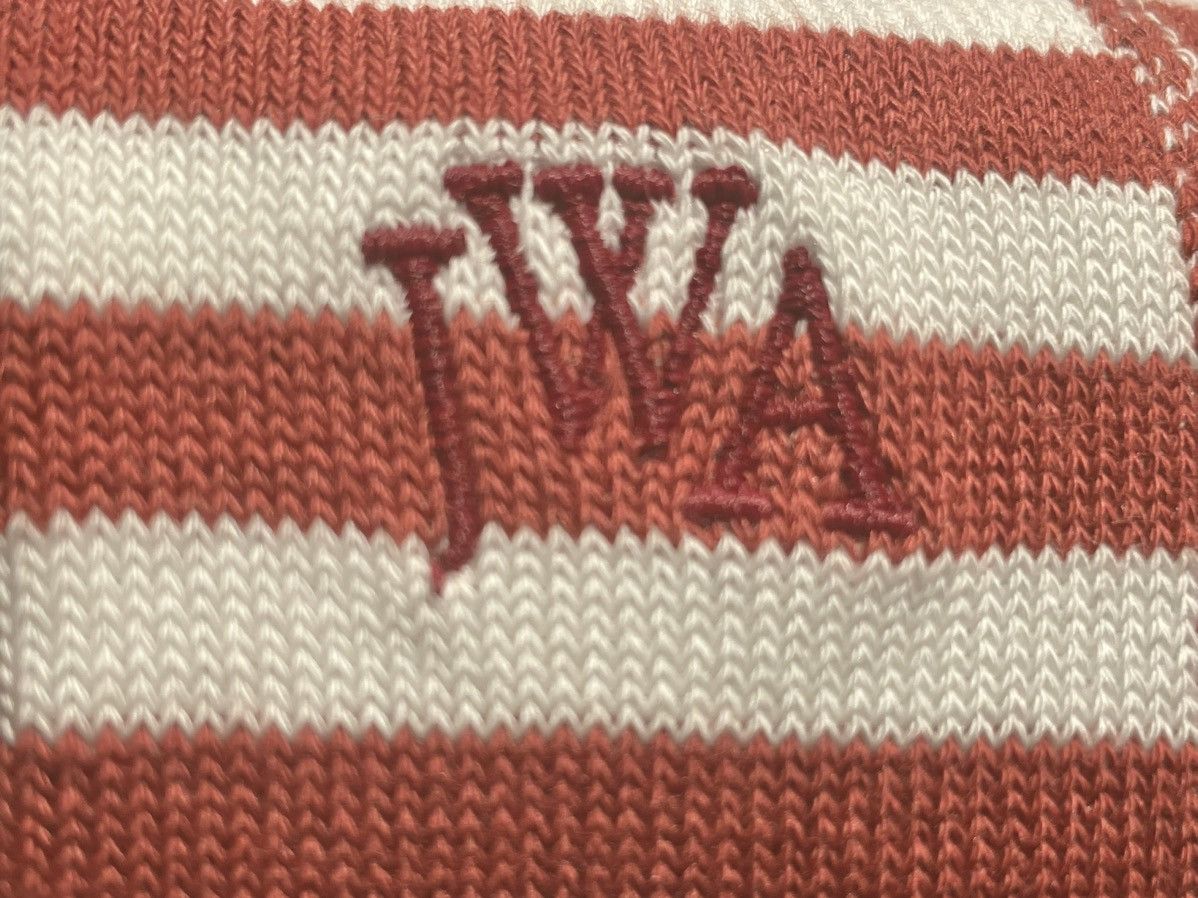 JW Anderson × Uniqlo Red White Striped Block Socks Dress Crew U Line Split Logo Size ONE SIZE - 12 Thumbnail