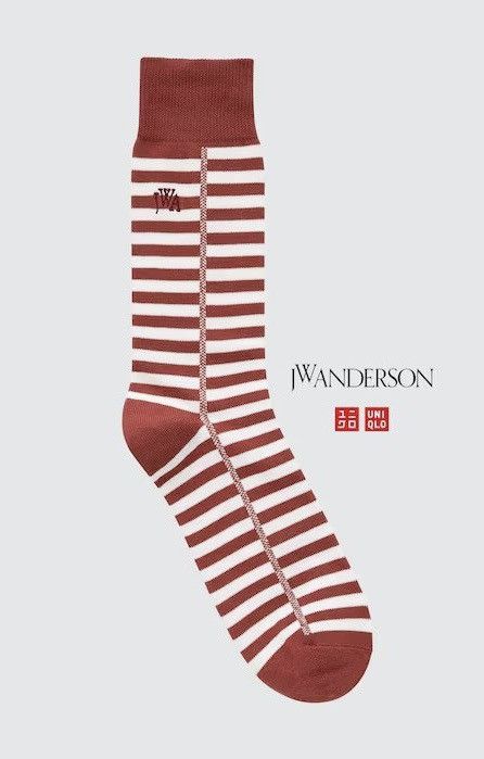 JW Anderson  Uniqlo Pink Red Color Block Half Socks Dress Crew U Split  Logo | Grailed