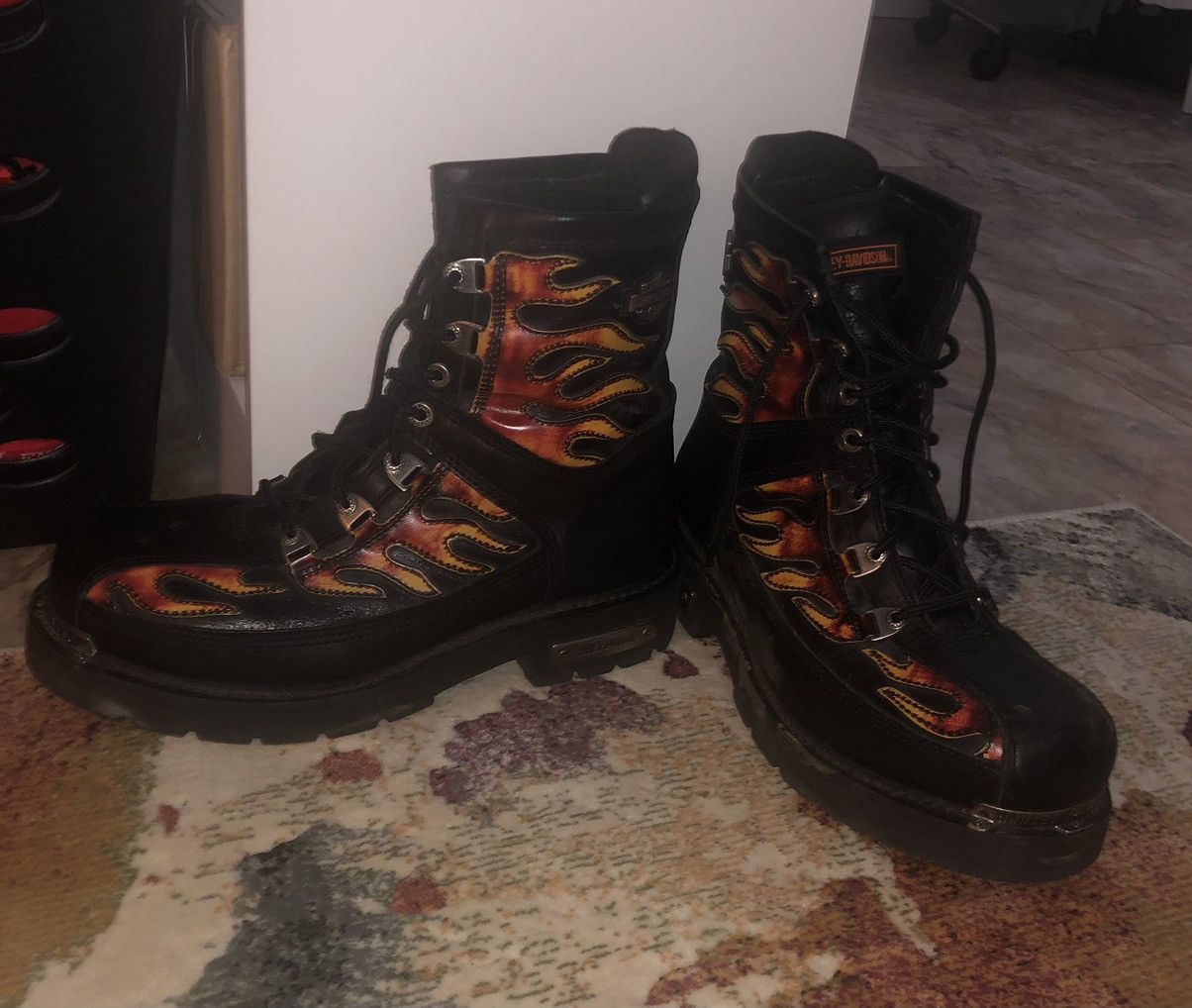 Harley Davidson Flame Boots