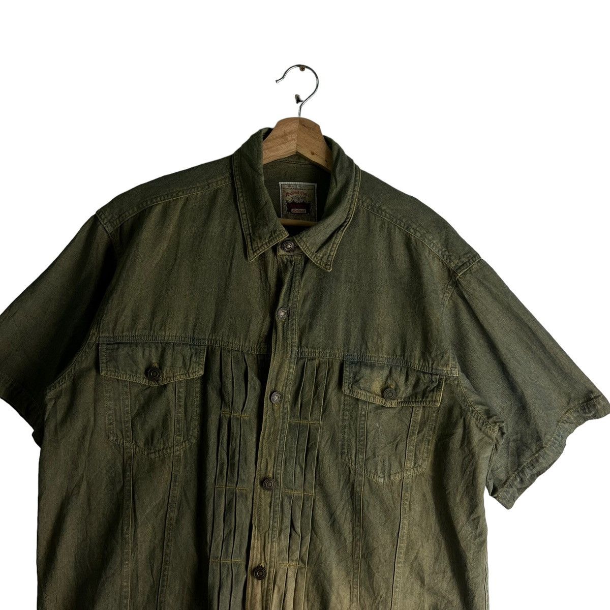 Japanese Brand VINTAGE WORK SHIRT GO FORD JAPAN DISTRESSED PUNK STYLE Size US L / EU 52-54 / 3 - 2 Thumbnail