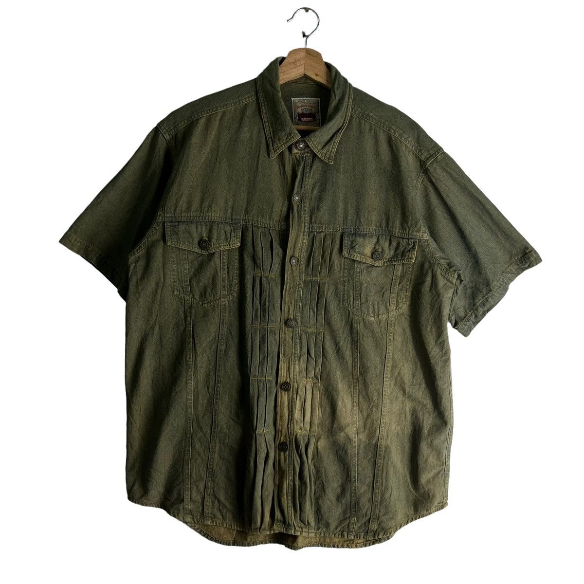 Japanese Brand VINTAGE WORK SHIRT GO FORD JAPAN DISTRESSED PUNK STYLE Size US L / EU 52-54 / 3 - 1 Thumbnail