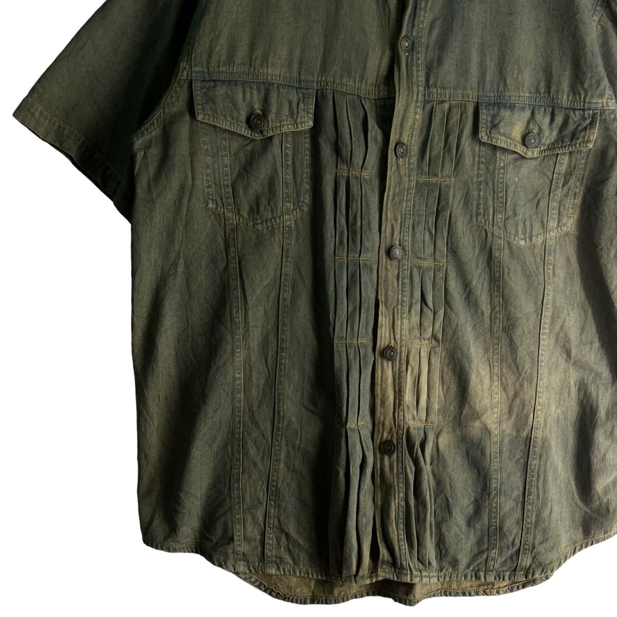Japanese Brand VINTAGE WORK SHIRT GO FORD JAPAN DISTRESSED PUNK STYLE Size US L / EU 52-54 / 3 - 3 Thumbnail