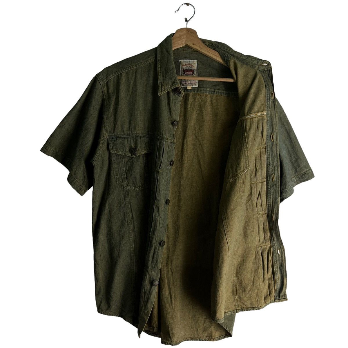 Japanese Brand VINTAGE WORK SHIRT GO FORD JAPAN DISTRESSED PUNK STYLE Size US L / EU 52-54 / 3 - 8 Thumbnail