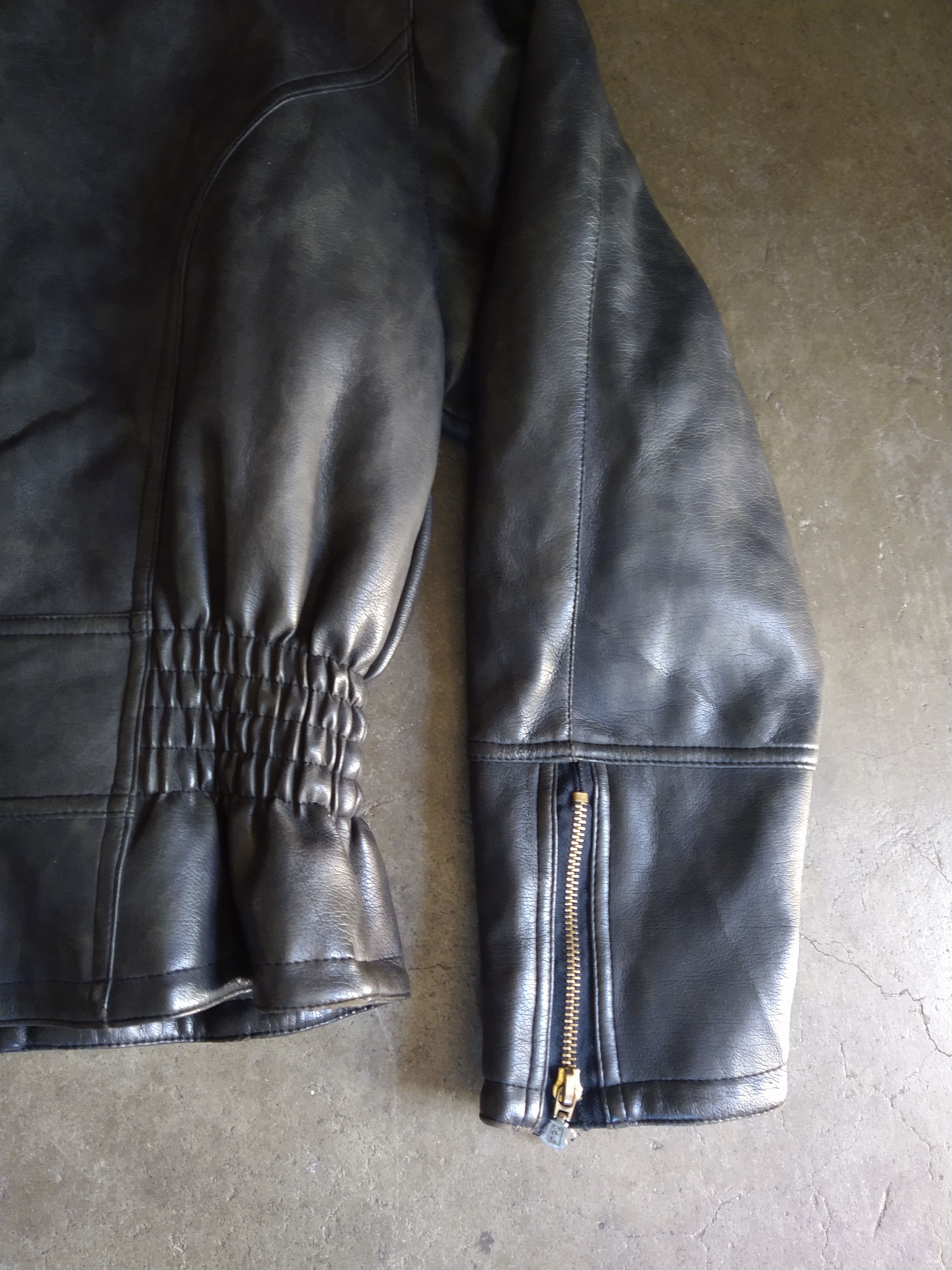Other Women's Vintage Faux Leather Jacket Small Black Biker Moto Size S / US 4 / IT 40 - 17 Thumbnail