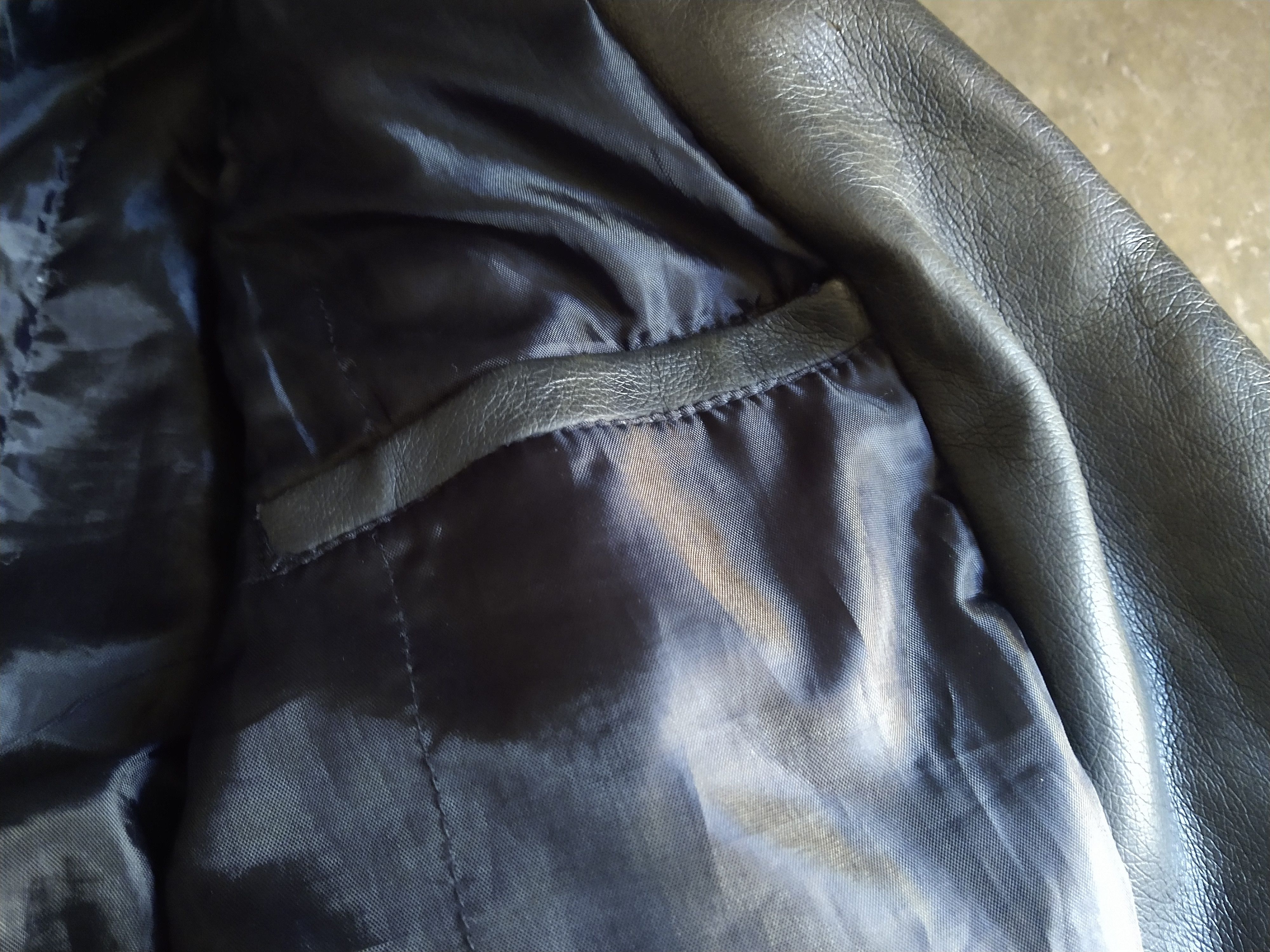 Other Women's Vintage Faux Leather Jacket Small Black Biker Moto Size S / US 4 / IT 40 - 8 Thumbnail