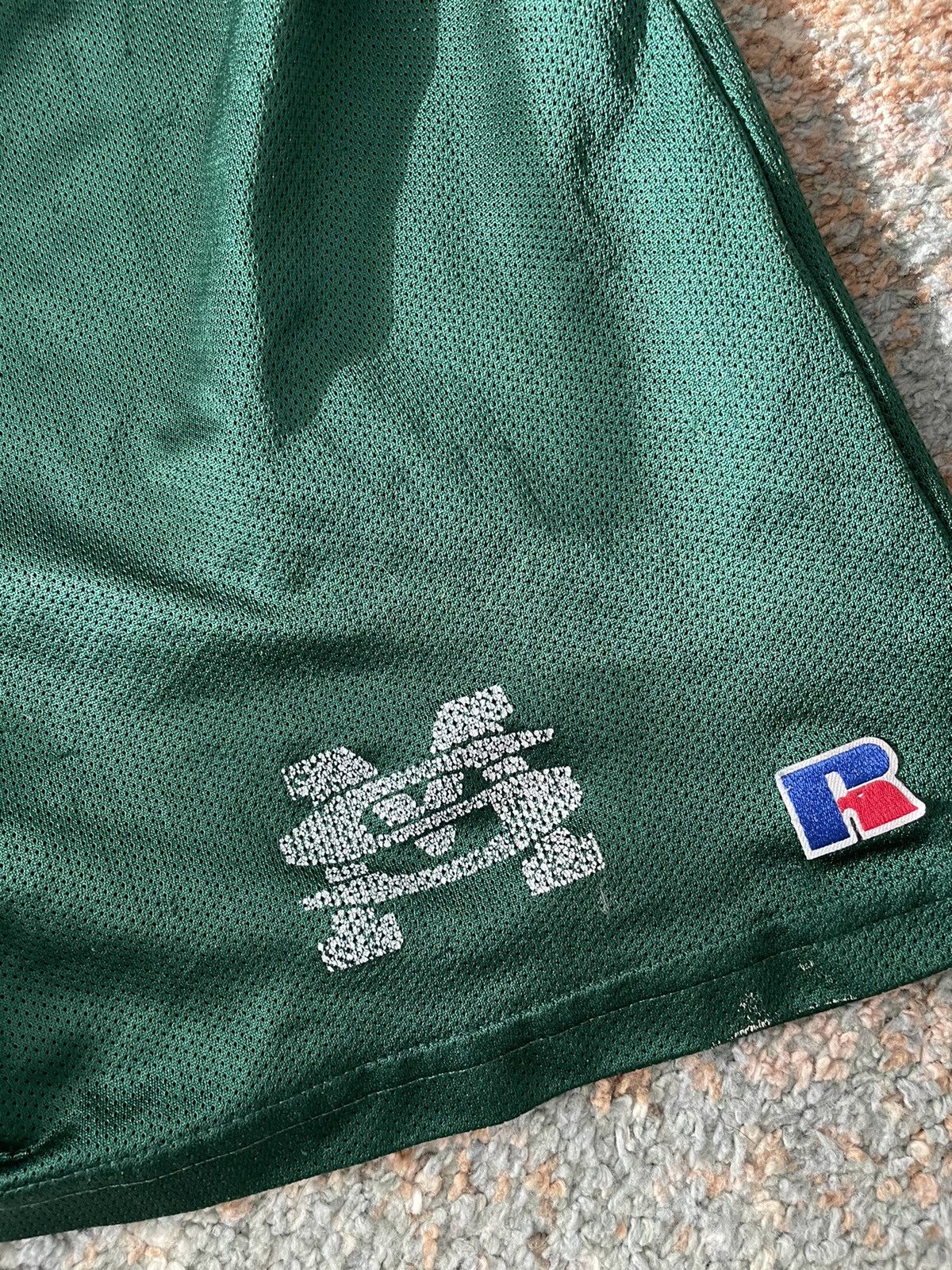 NCAA × Russell Athletic × Vintage Vintage NCAA Russell Athletic Michigan State Green Shorts XL Size US 32 / EU 48 - 2 Thumbnail