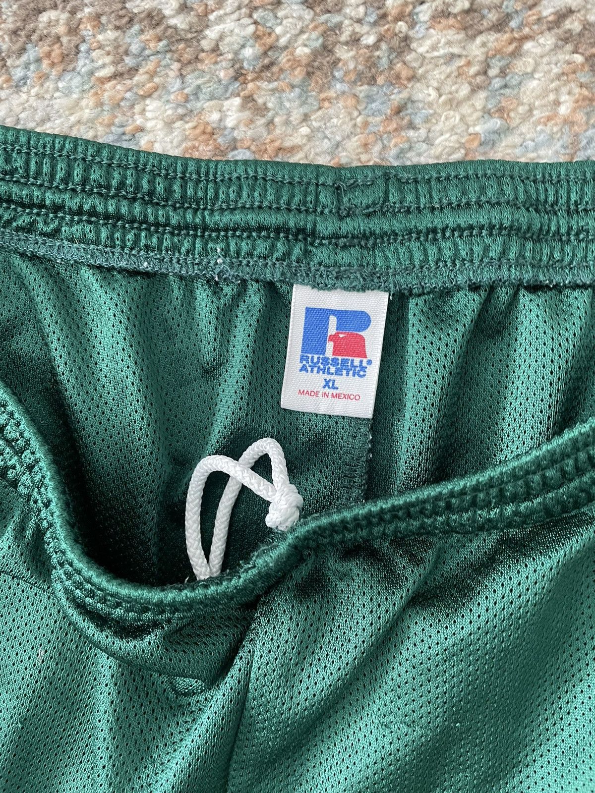 NCAA × Russell Athletic × Vintage Vintage NCAA Russell Athletic Michigan State Green Shorts XL Size US 32 / EU 48 - 3 Thumbnail