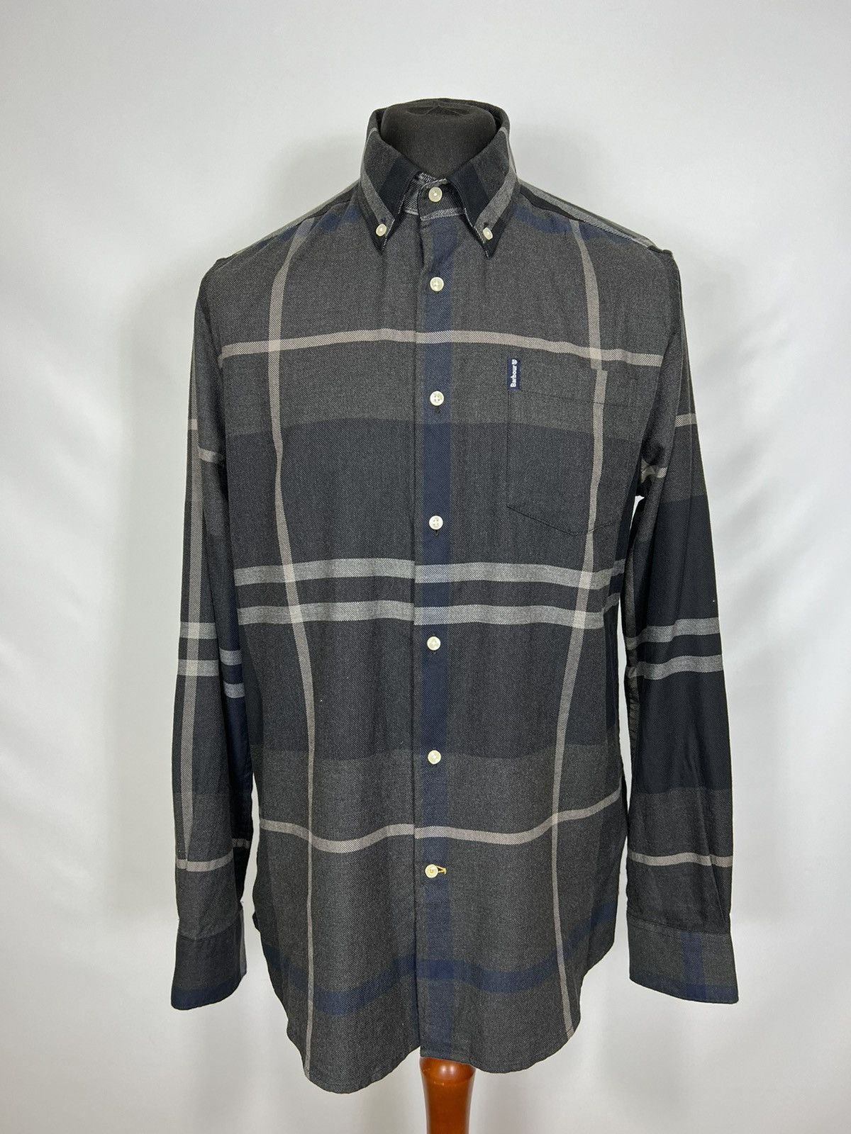 Barbour dunoon shop shirt graphite