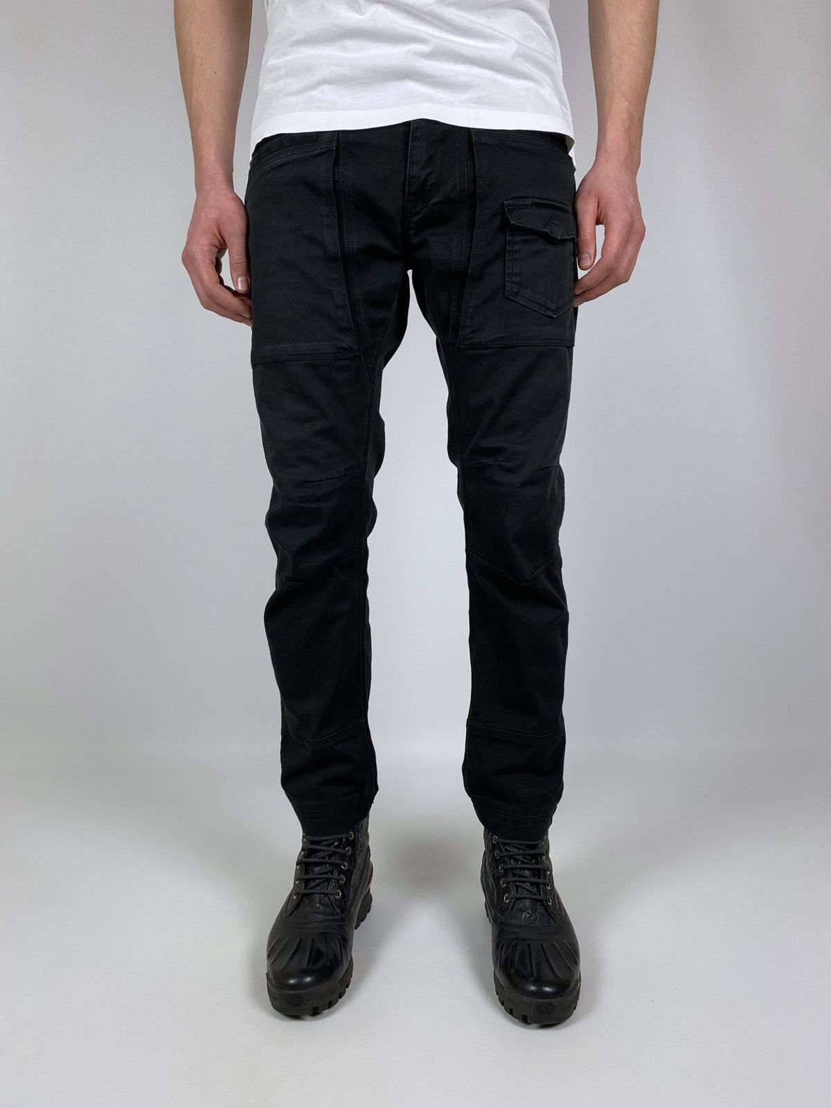 Dolce & Gabbana 2000’s Vintage D&G Cotton Patch Pocket Cagro Biker Pants Size US 31 - 2 Thumbnail