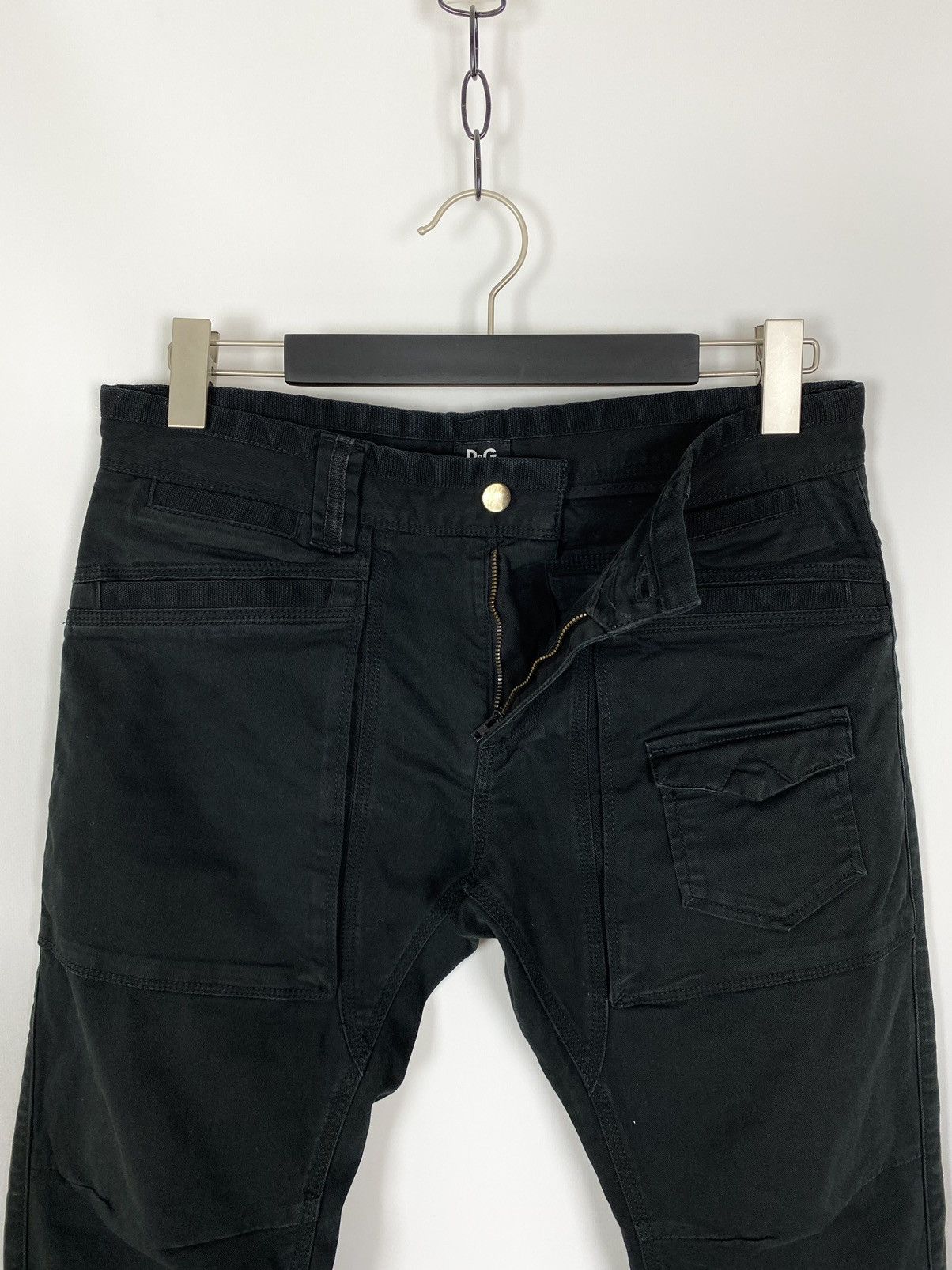 Dolce & Gabbana 2000’s Vintage D&G Cotton Patch Pocket Cagro Biker Pants Size US 31 - 6 Thumbnail