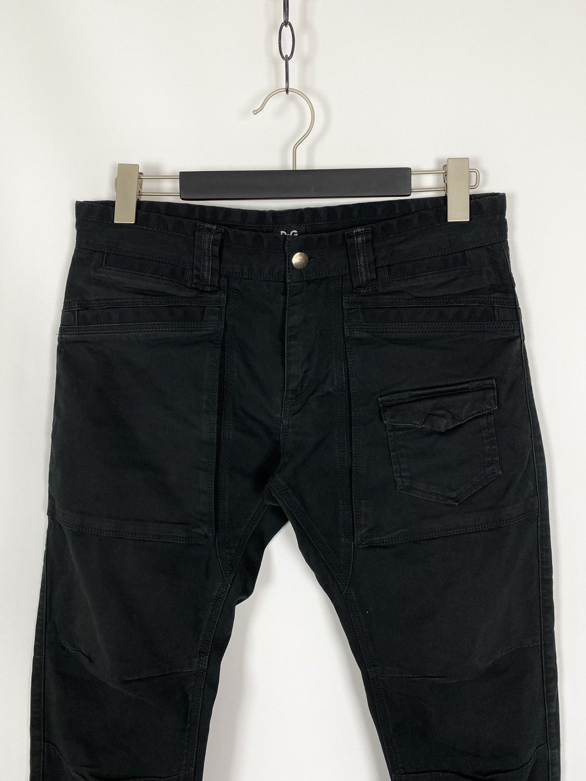 Dolce & Gabbana 2000’s Vintage D&G Cotton Patch Pocket Cagro Biker Pants Size US 31 - 5 Thumbnail