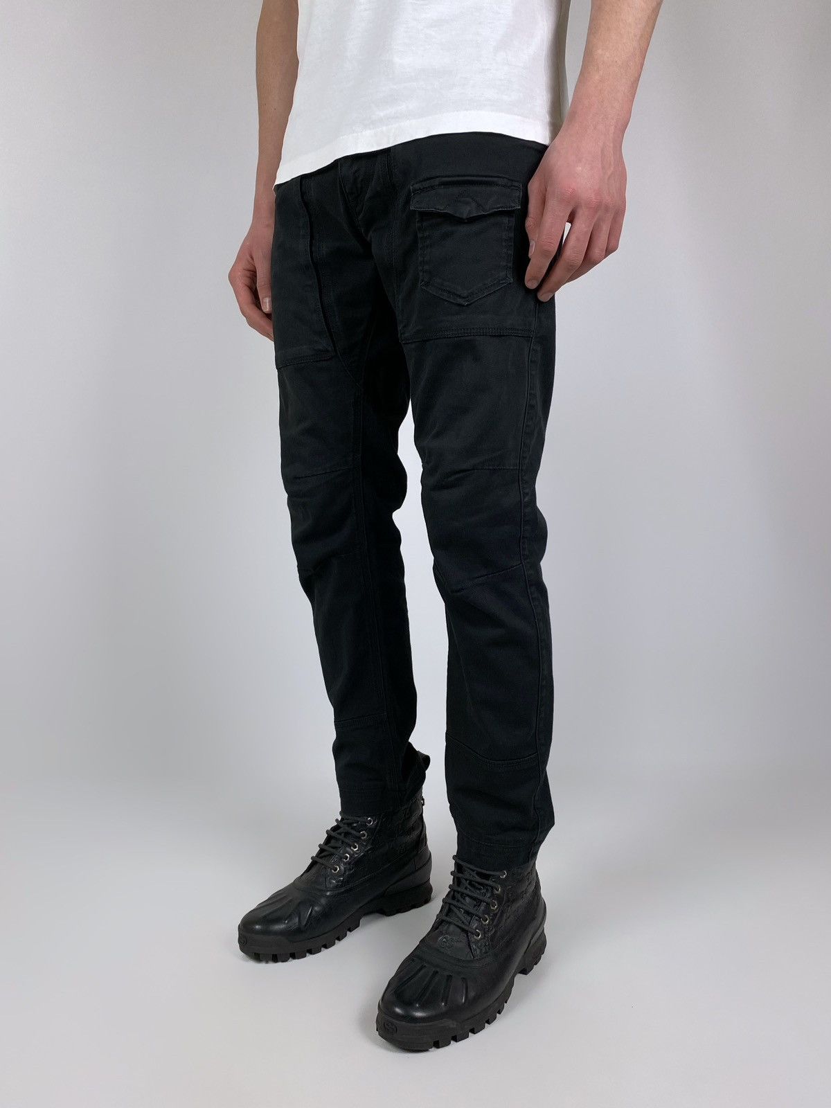 Dolce & Gabbana 2000’s Vintage D&G Cotton Patch Pocket Cagro Biker Pants Size US 31 - 1 Thumbnail