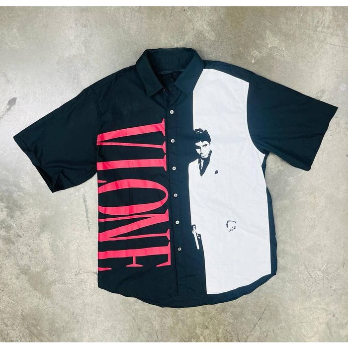 Vlone SS Vlone Scarface button up shirt Size Large Grailed