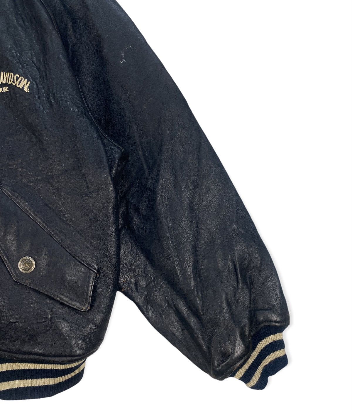 Harley Davidson Vintage Harley Davidson Genuine Leather Jacket Size US L / EU 52-54 / 3 - 5 Thumbnail
