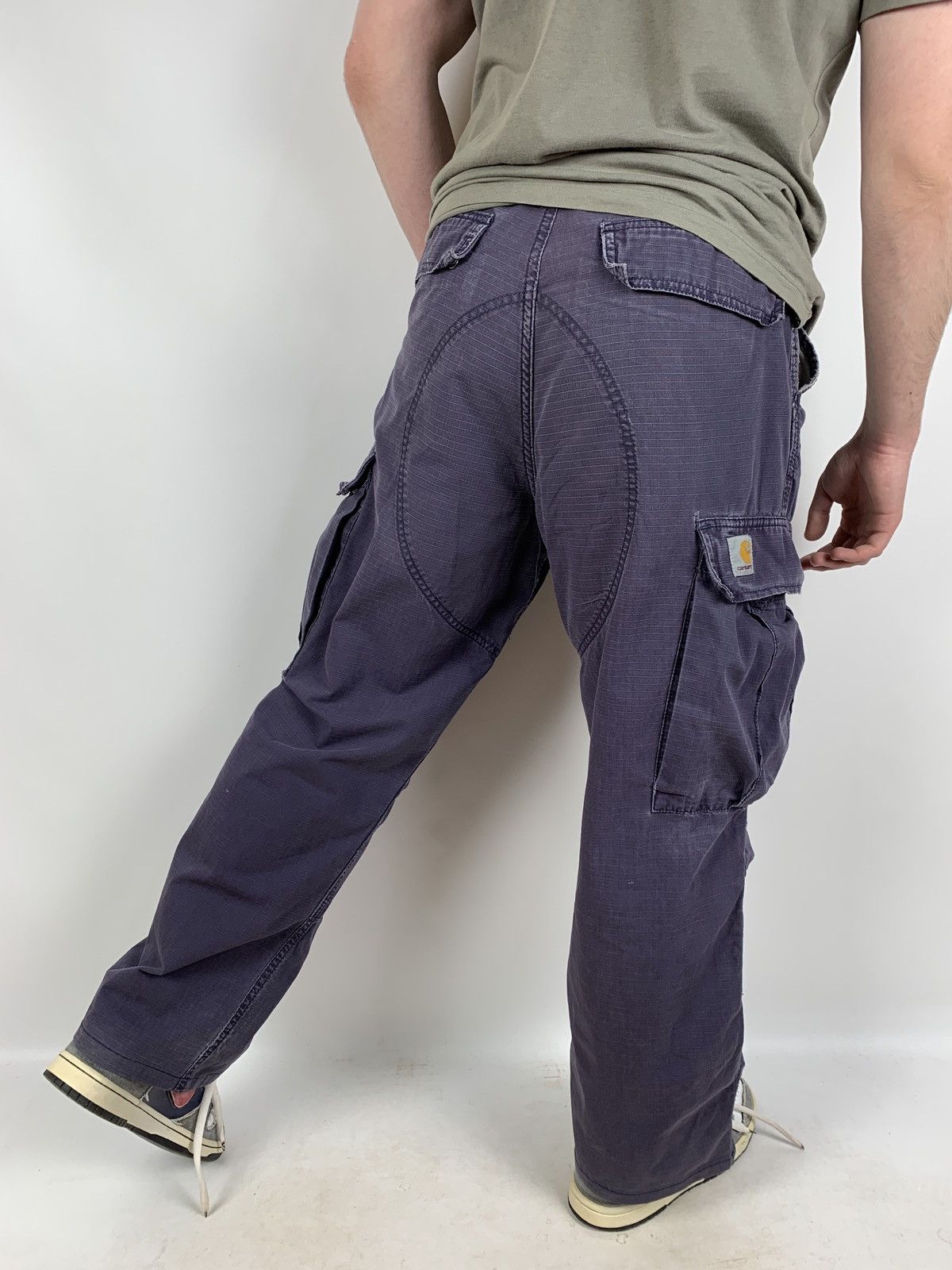 Carhartt Vintage Carhartt Distressed Grey Cargo Pants Travis Style Size US 31 - 2 Thumbnail