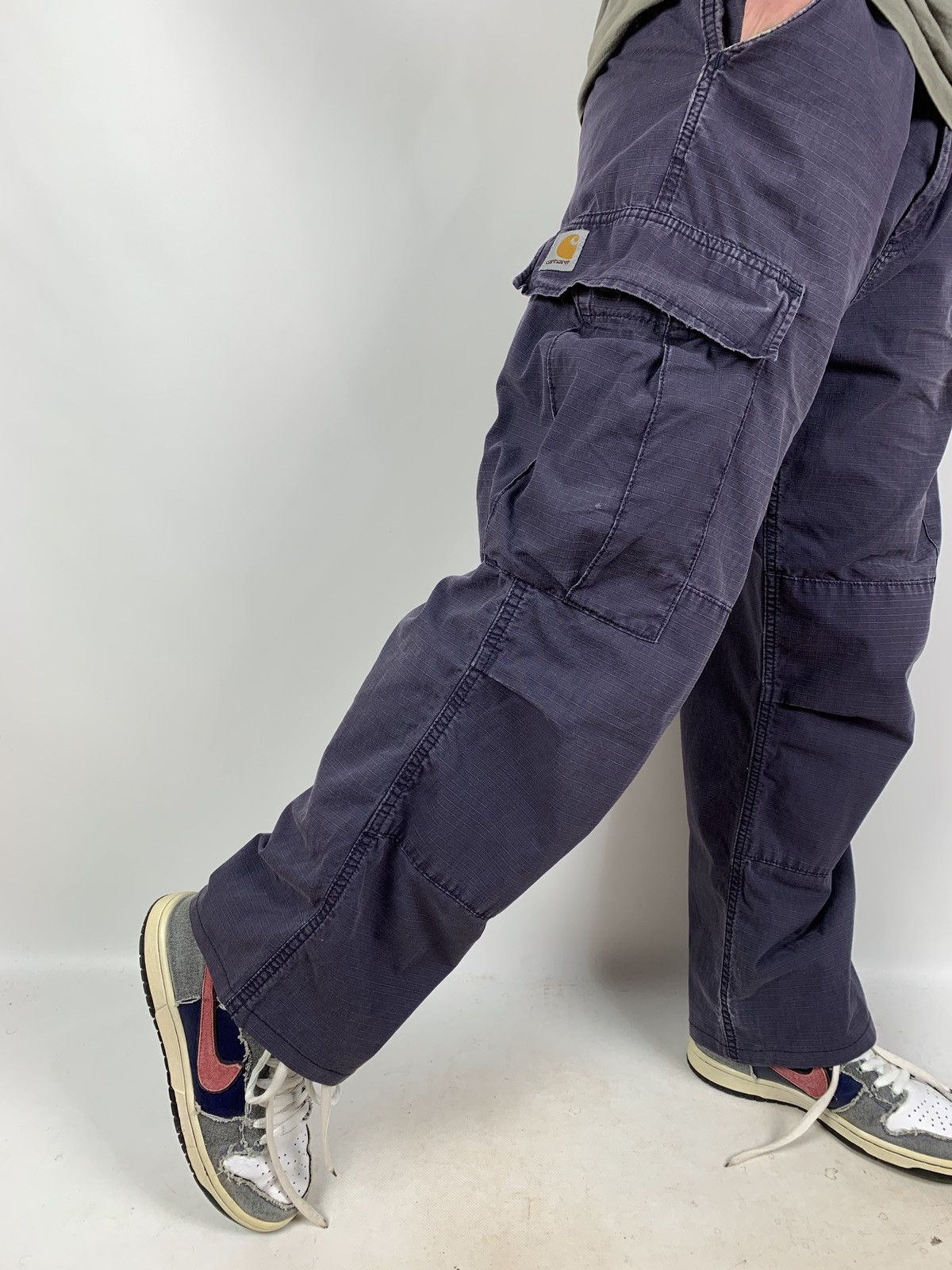 Carhartt Vintage Carhartt Distressed Grey Cargo Pants Travis Style Size US 31 - 5 Thumbnail