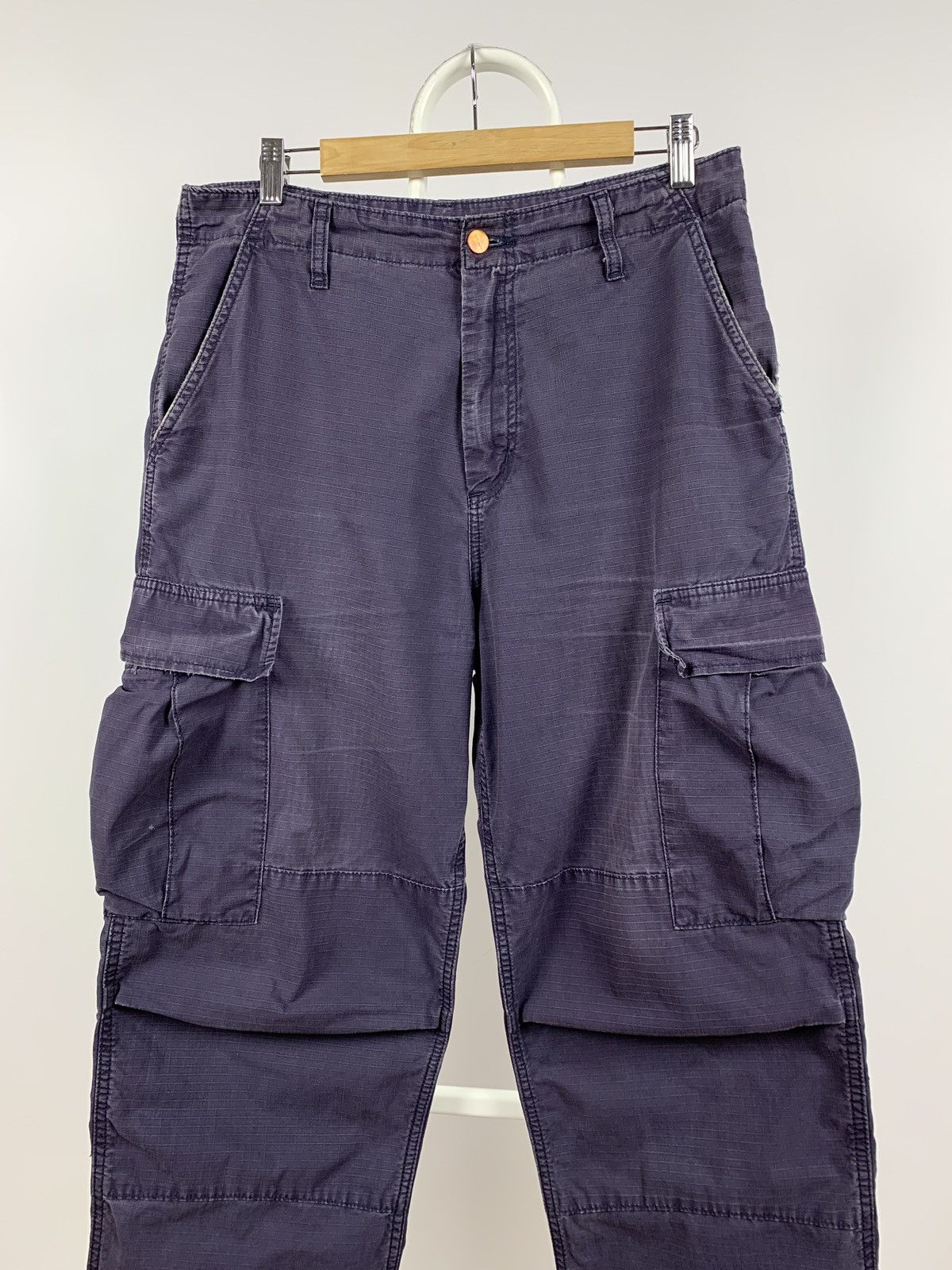Carhartt Vintage Carhartt Distressed Grey Cargo Pants Travis Style Size US 31 - 8 Thumbnail