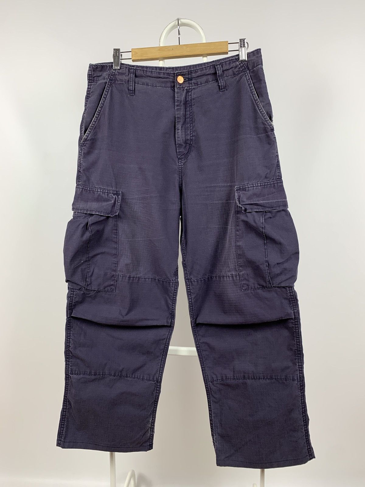 Carhartt Vintage Carhartt Distressed Grey Cargo Pants Travis Style Size US 31 - 7 Thumbnail