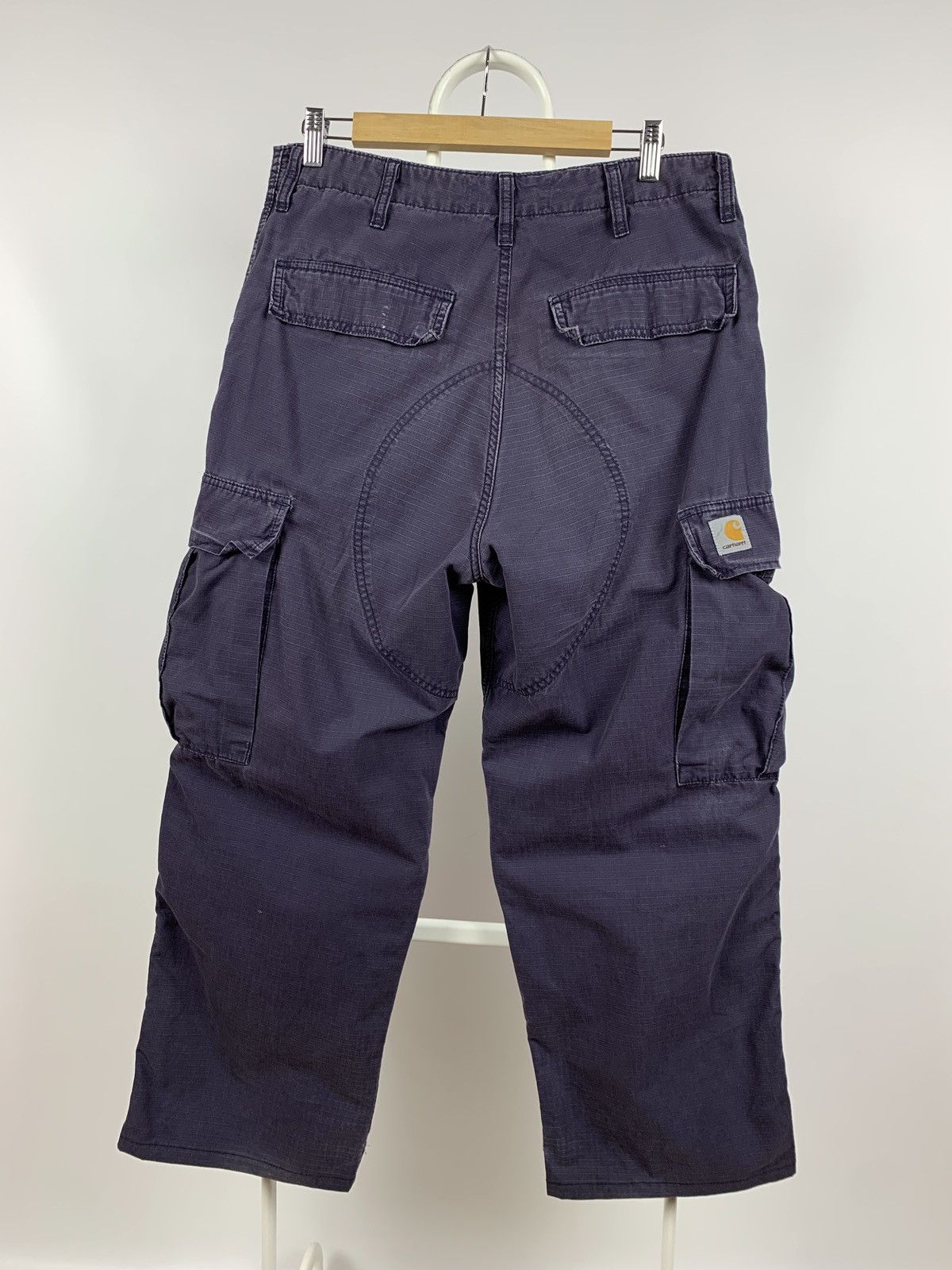 Carhartt Vintage Carhartt Distressed Grey Cargo Pants Travis Style Size US 31 - 6 Thumbnail