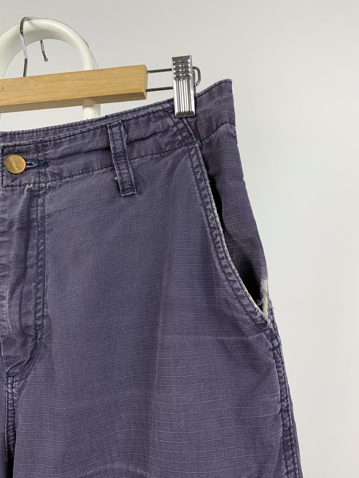 Carhartt Vintage Carhartt Distressed Grey Cargo Pants Travis Style Size US 31 - 15 Thumbnail