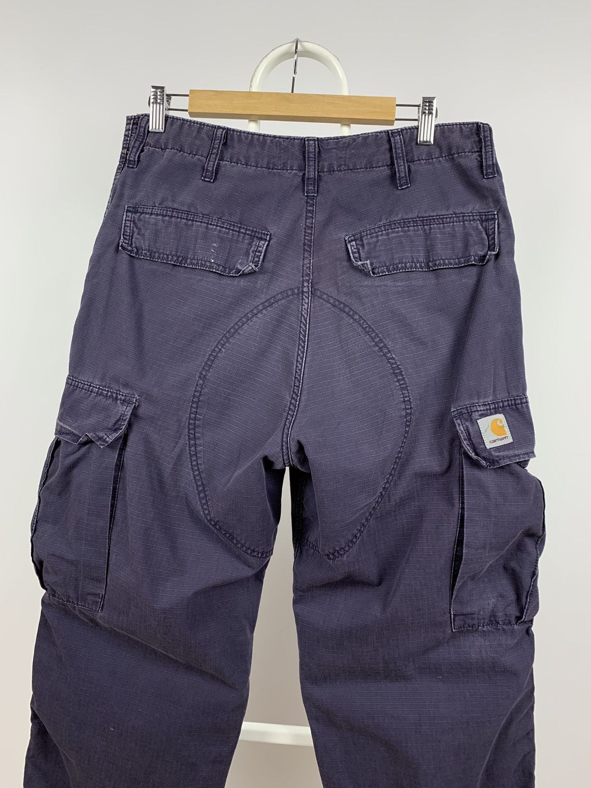 Carhartt Vintage Carhartt Distressed Grey Cargo Pants Travis Style Size US 31 - 9 Thumbnail