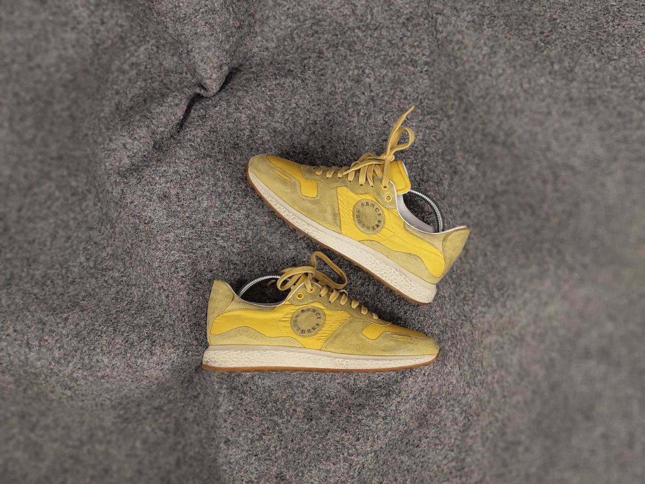 Other Benci Brothers Italy Design Yellow Casual Men's Sneakers Size US 8.5 / EU 41-42 - 1 Thumbnail