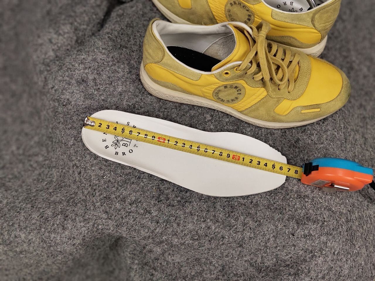 Other Benci Brothers Italy Design Yellow Casual Men's Sneakers Size US 8.5 / EU 41-42 - 19 Thumbnail