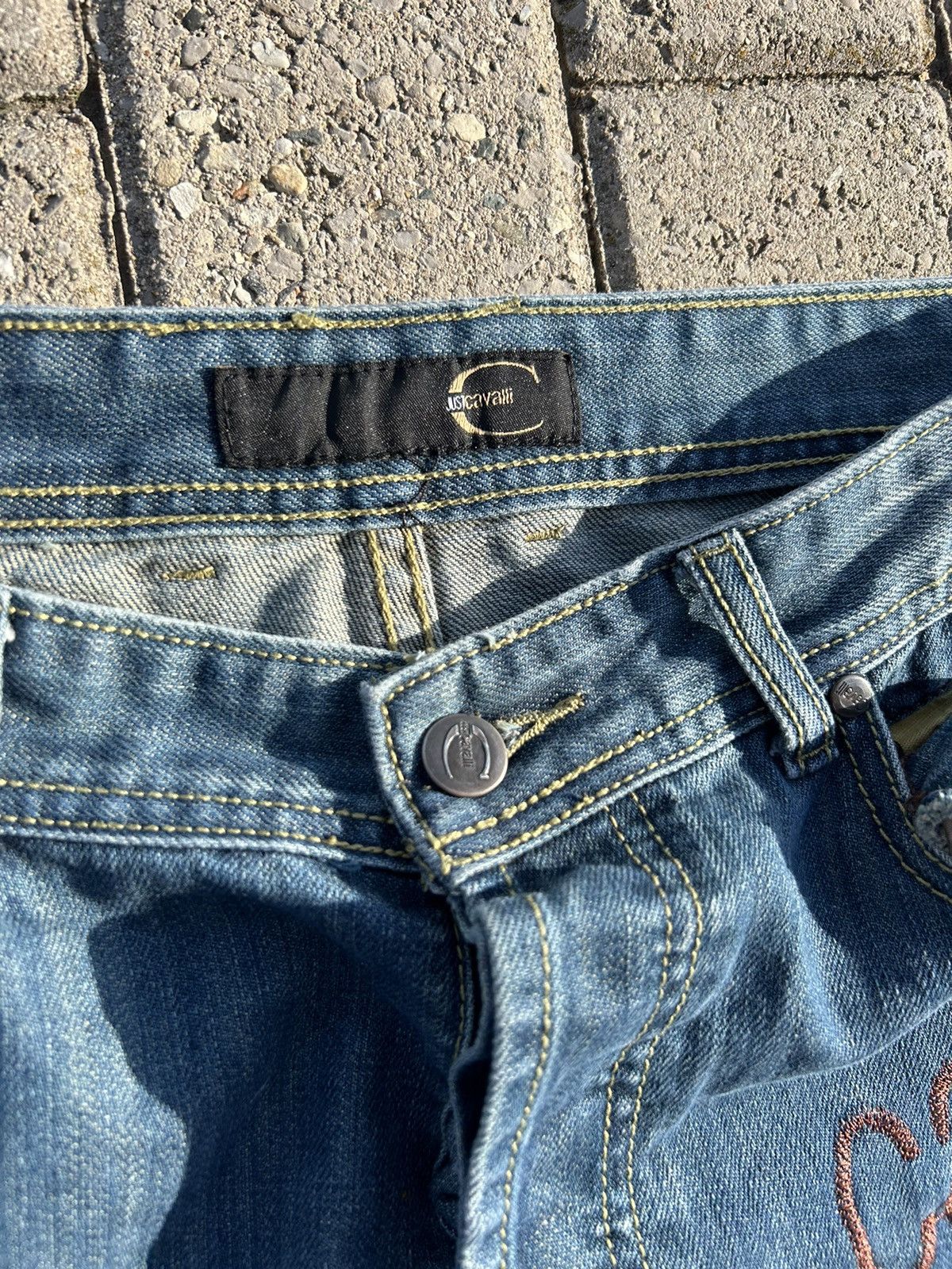 Just Cavalli × Roberto Cavalli 2000’s Just Cavalli Denim Jeans Size US 33 - 6 Thumbnail
