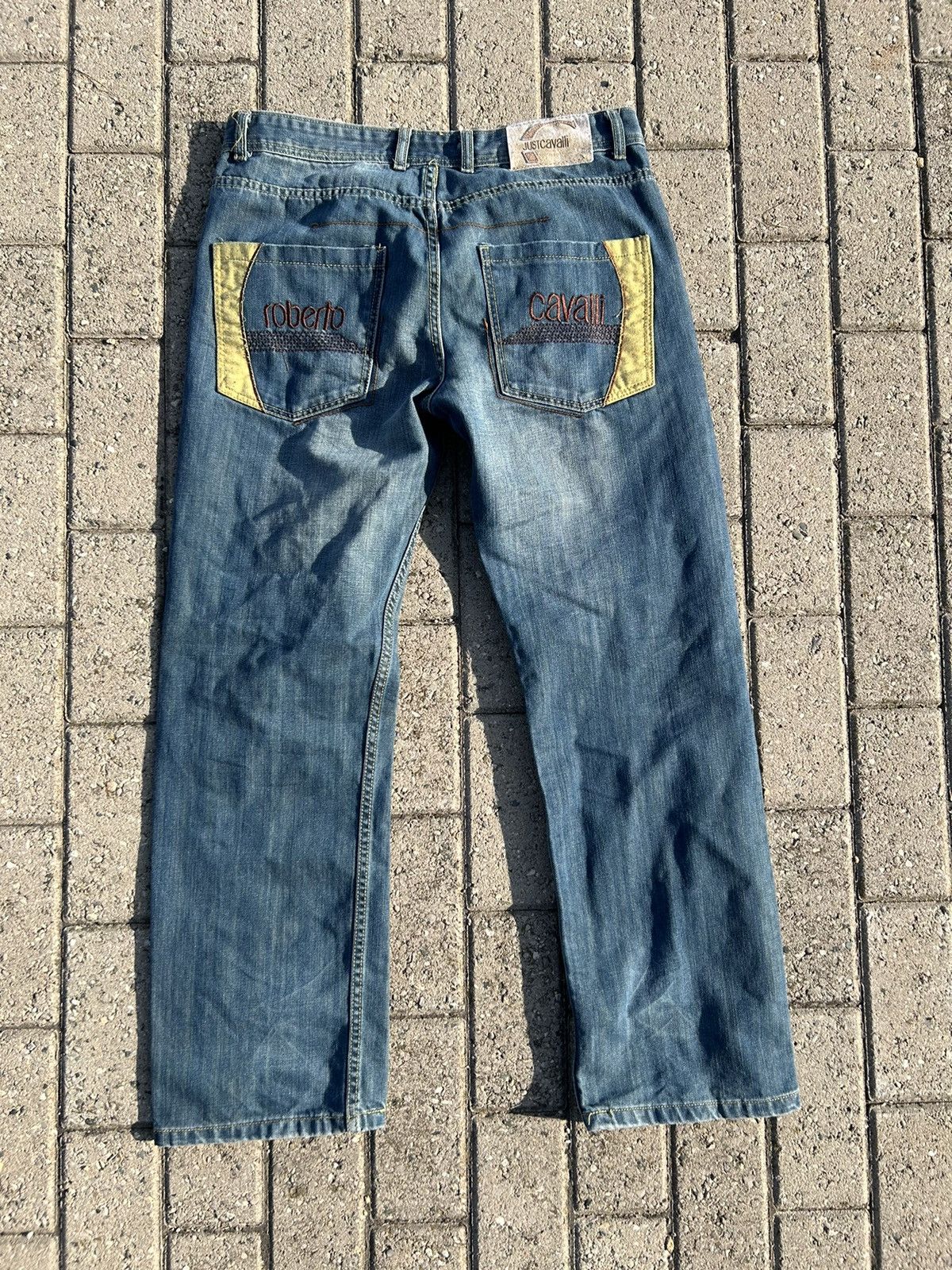 Just Cavalli × Roberto Cavalli 2000’s Just Cavalli Denim Jeans Size US 33 - 1 Thumbnail