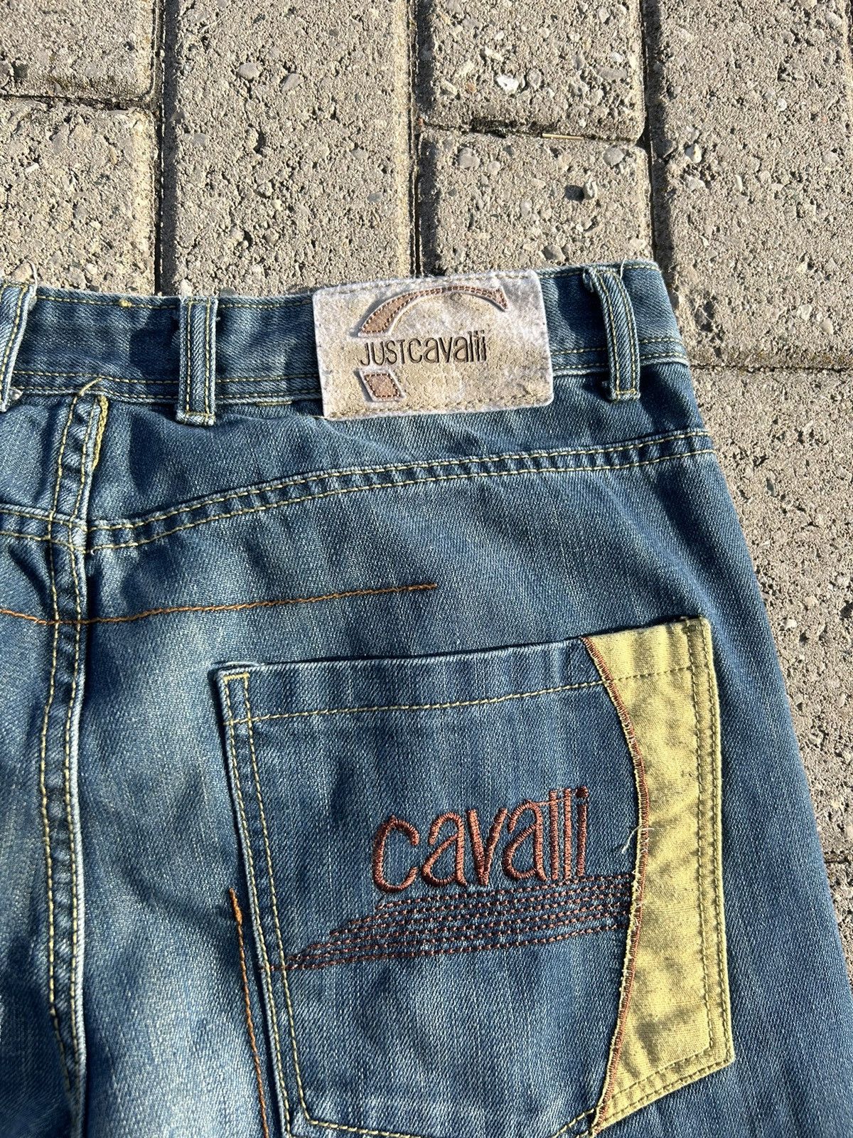 Just Cavalli × Roberto Cavalli 2000’s Just Cavalli Denim Jeans Size US 33 - 4 Thumbnail