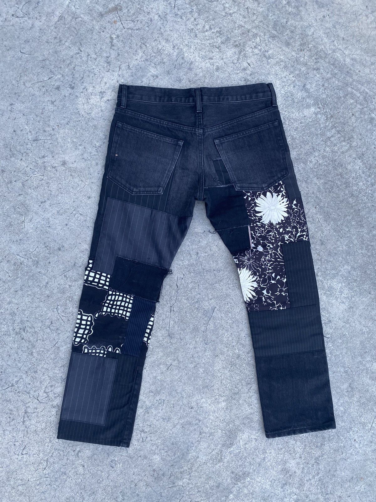 Comme des Garcons Comme des Garcons Black patchwork jeans Size US 30 / EU 46 - 3 Thumbnail
