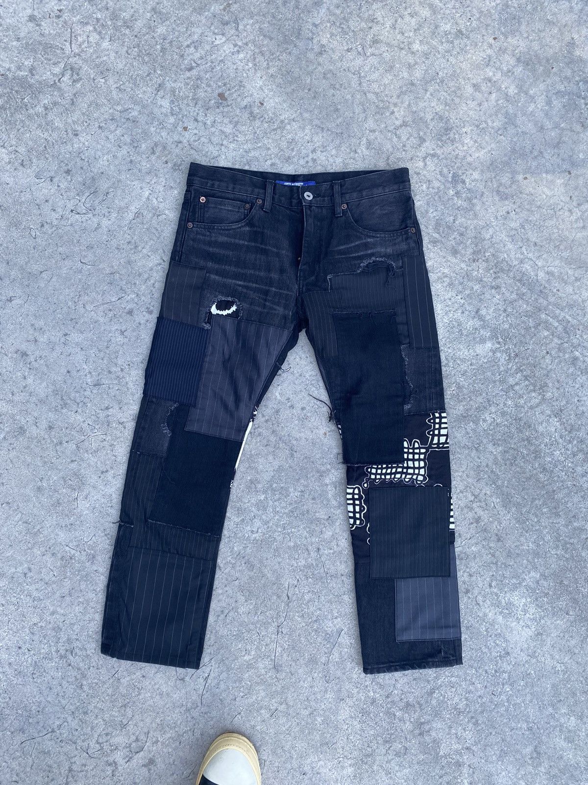 Comme des Garcons Comme des Garcons Black patchwork jeans Size US 30 / EU 46 - 1 Thumbnail