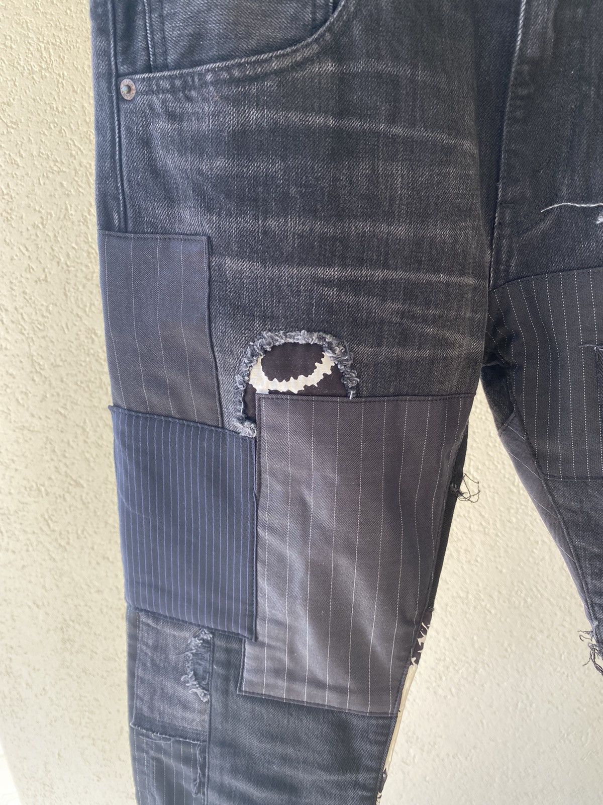 Comme des Garcons Comme des Garcons Black patchwork jeans Size US 30 / EU 46 - 8 Thumbnail