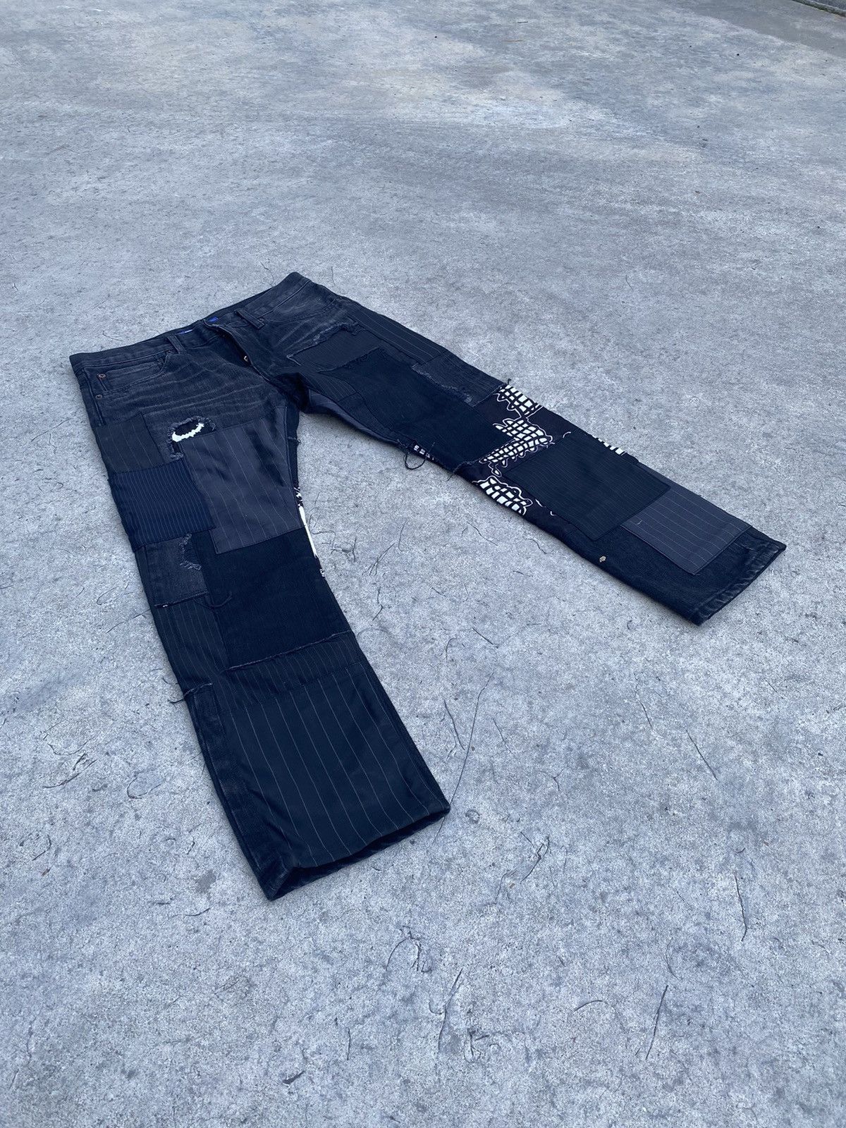 Comme des Garcons Comme des Garcons Black patchwork jeans Size US 30 / EU 46 - 4 Thumbnail