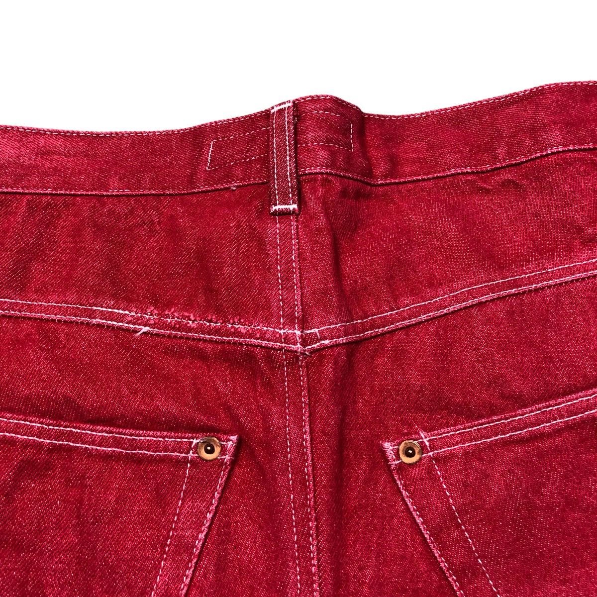 Andrew Mackenzie Andrew Mackenzie Red Denim Curve Jeans Size US 28 / EU 44 - 11 Thumbnail